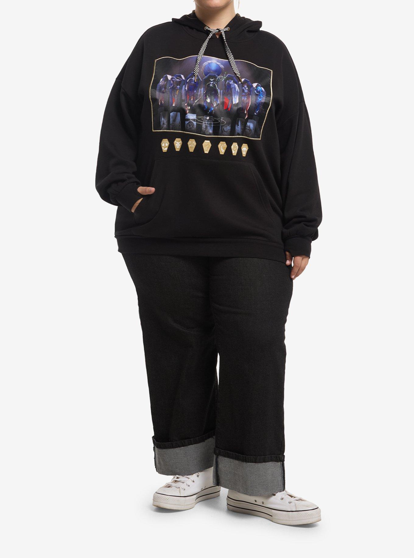 Disney Twisted-Wonderland Housewarden Coffins Girls Oversized Hoodie Plus Size, MULTI, alternate - view 3