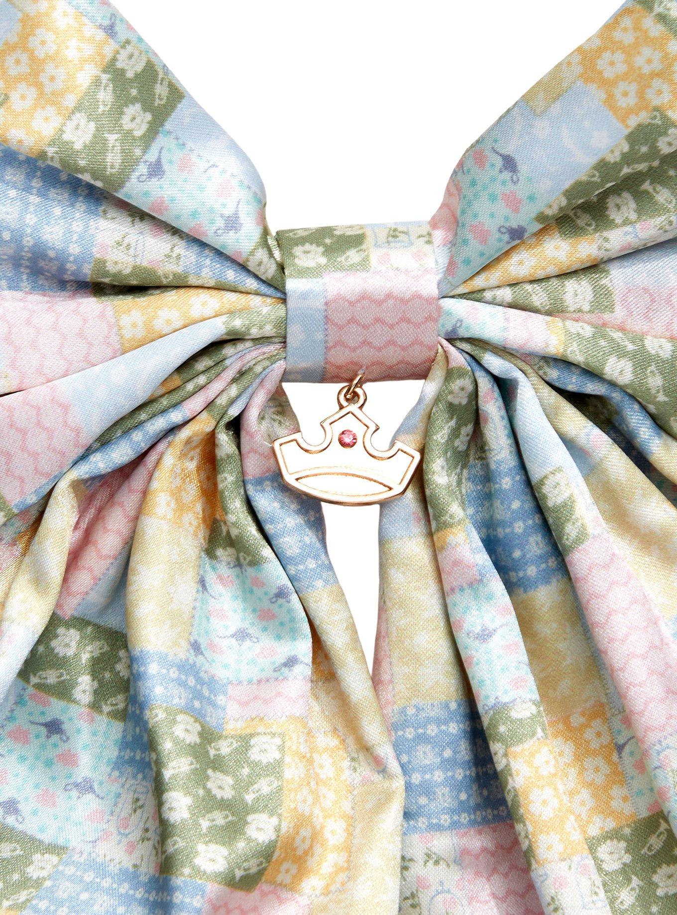 Disney Princess Patchwork Quilt Hair Bow & Claw Clip Set &mdash; BoxLunch Exclusive, , alternate