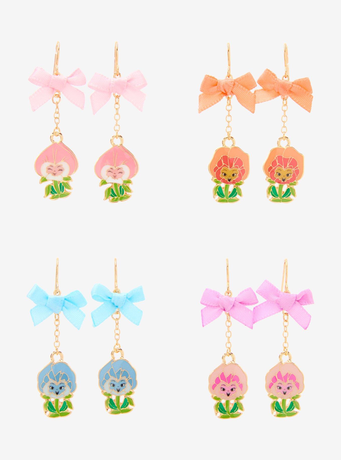Disney Alice in Wonderland Singing Flowers Hook Earring Set - BoxLunch Exclusive, , hi-res