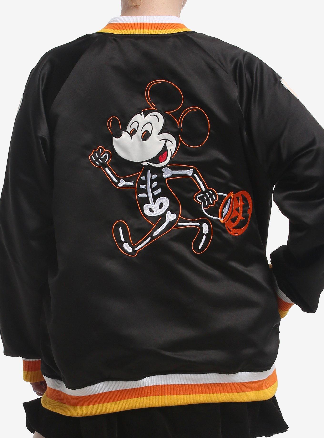Her Universe Disney Halloween Glow-In-The-Dark Reversible Varsity Jacket Plus Size, , hi-res