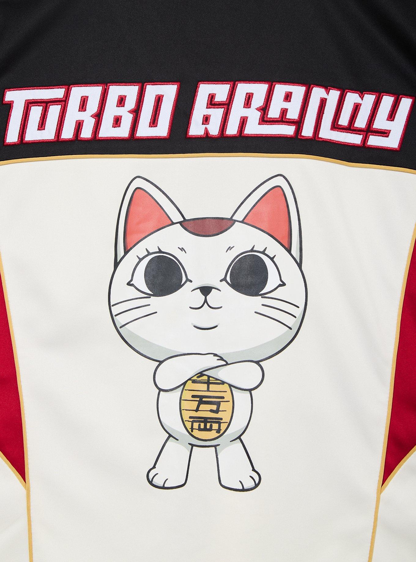 Dandadan Turbo Granny Women's Plus Size Cropped Football Jersey - BoxLunch Exclusive, MULTI, alternate - view 4