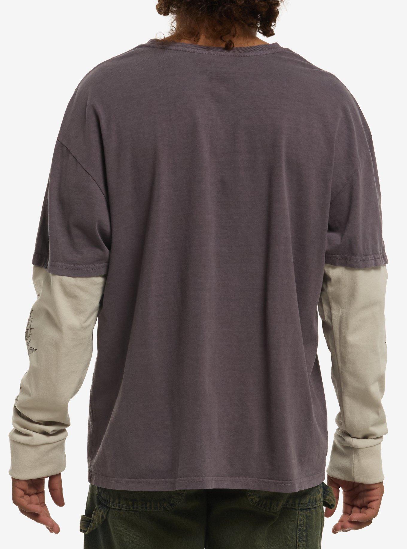 Sleep Token Vessel Icons Long-Sleeve Twofer, CHARCOAL, alternate