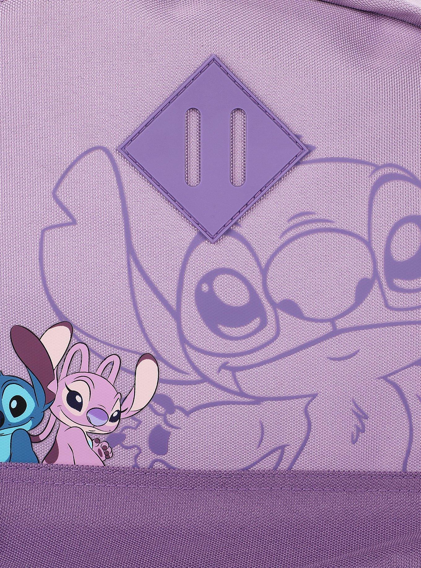 Disney Lilo & Stitch Angel & Stitch Purple Backpack, , alternate - view 3