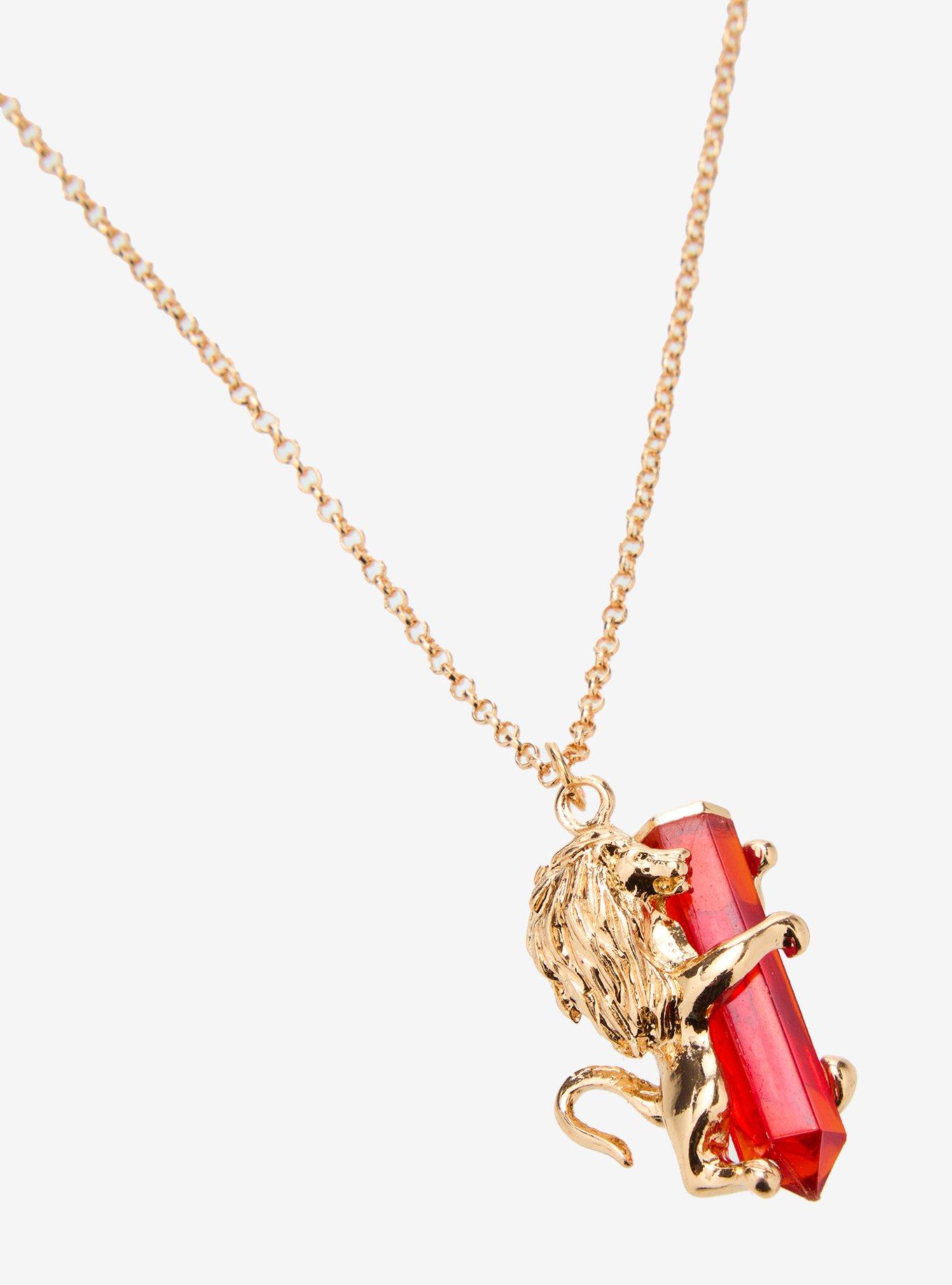 Harry Potter Gryffindor Crystal Necklace, , alternate
