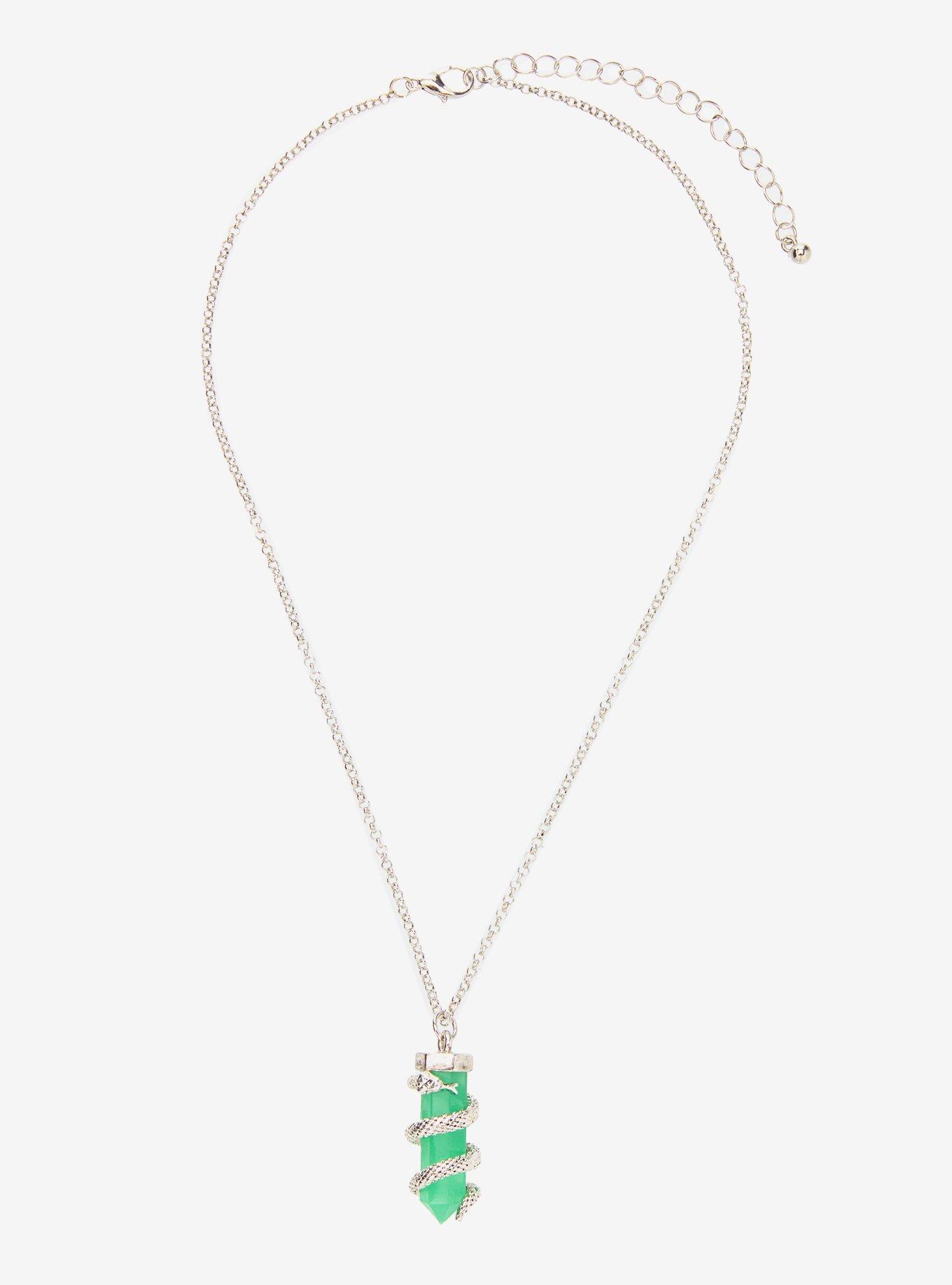 Harry Potter Slytherin Crystal Necklace, , hi-res