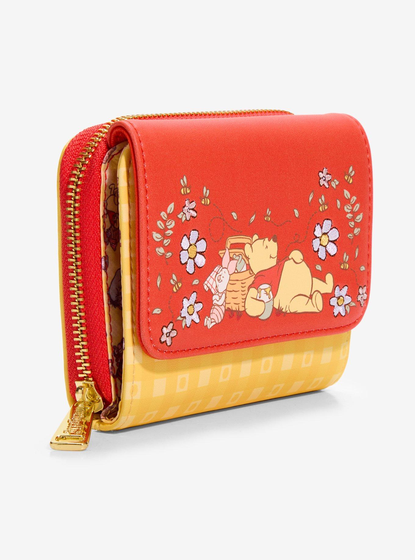 Loungefly Disney Winnie the Pooh Floral Gingham Wallet - BoxLunch Exclusive, , hi-res