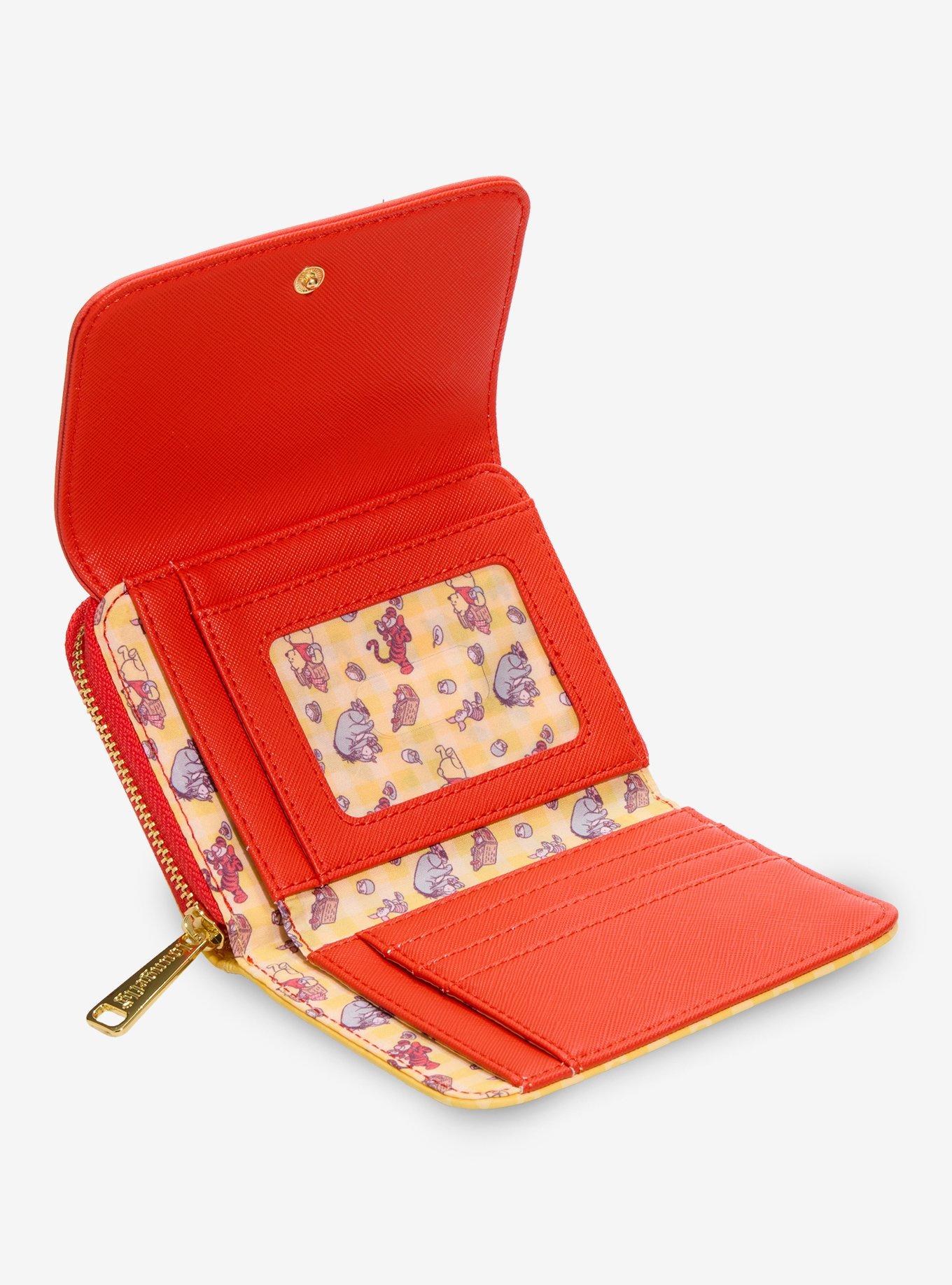 Loungefly Disney Winnie the Pooh Floral Gingham Wallet - BoxLunch Exclusive, , alternate