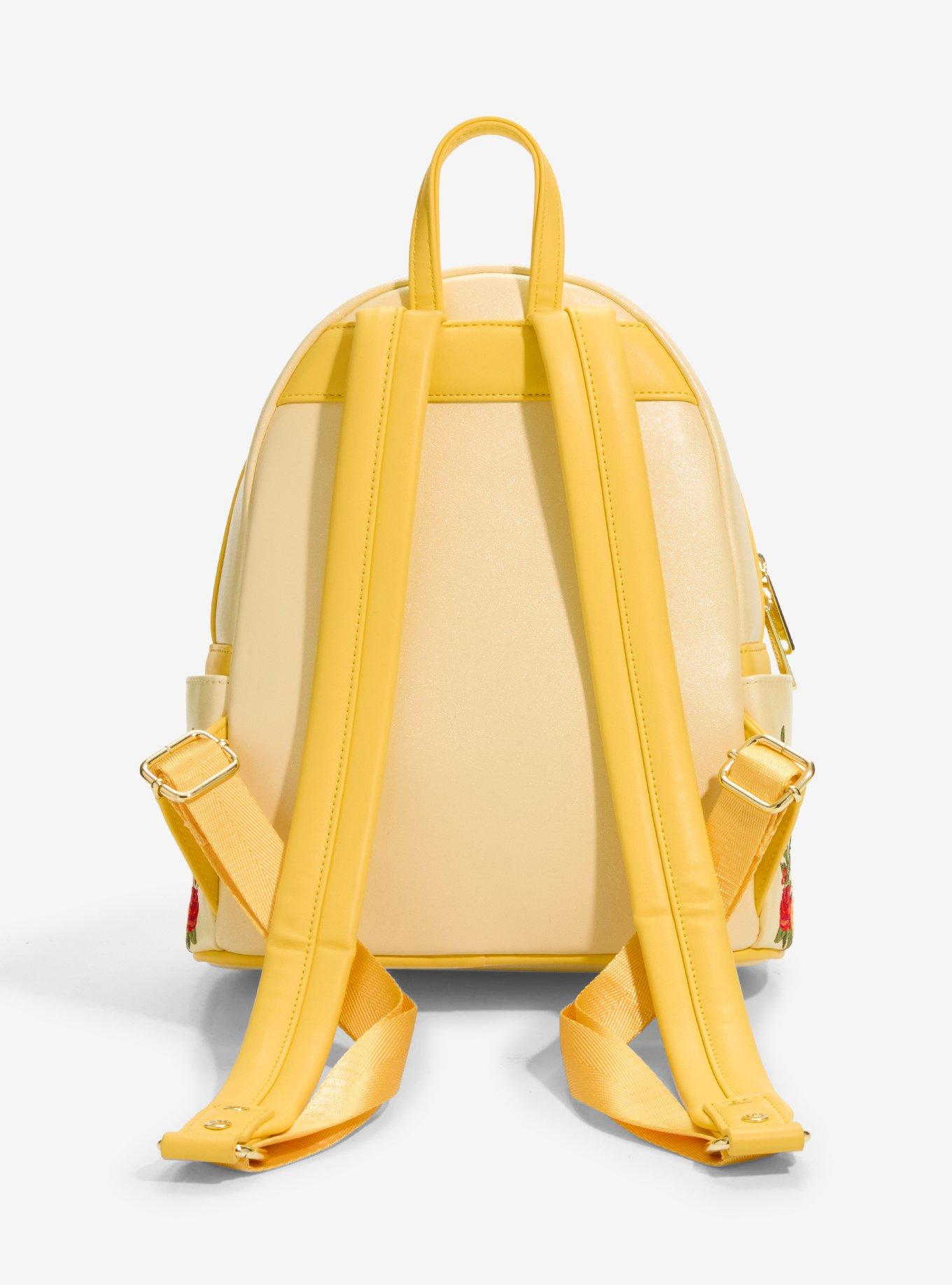 Loungefly Disney Beauty and The Beast Enchanted Rose Shimmer Mini Backpack - BoxLunch Exclusive, , alternate