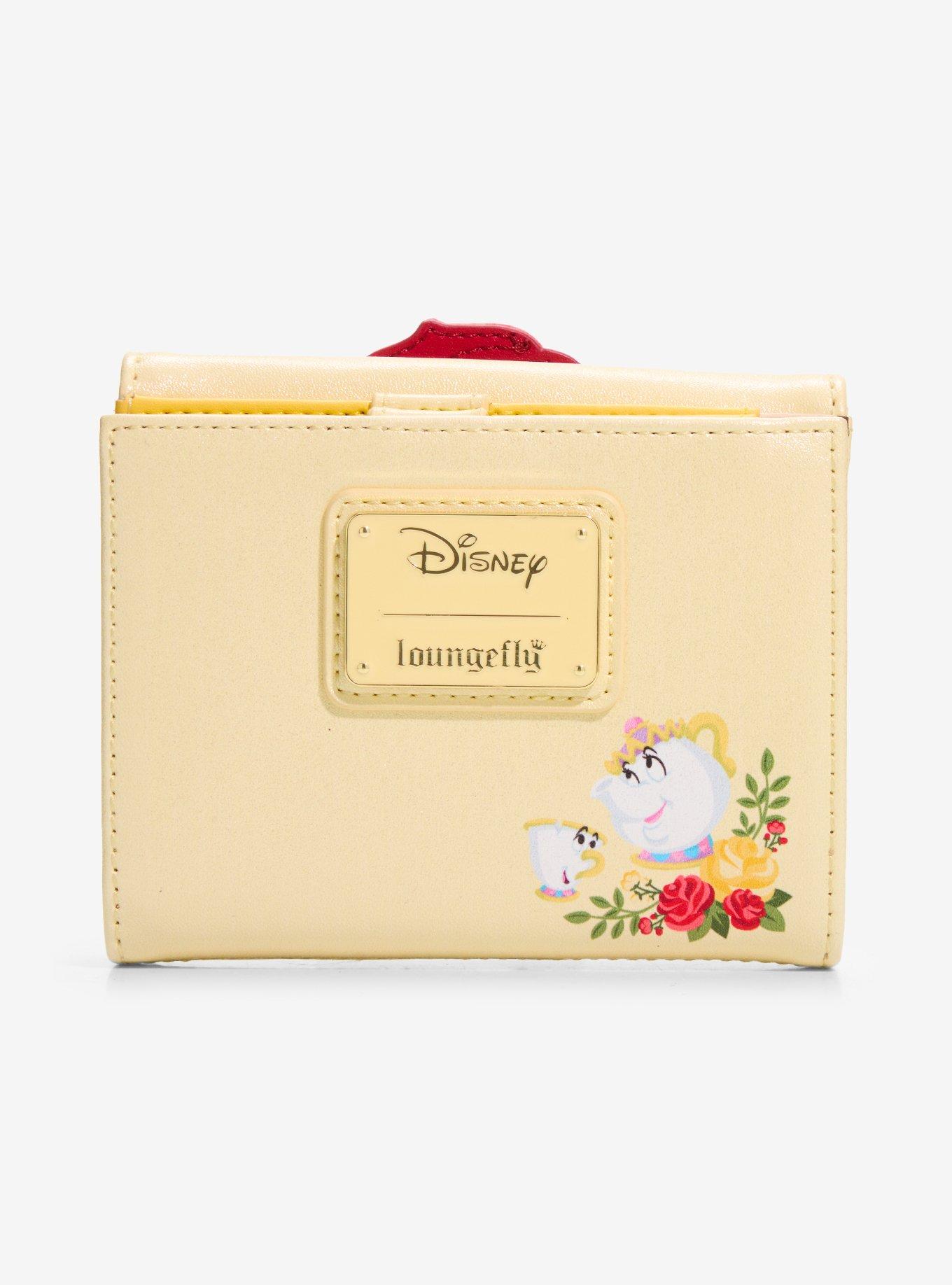Loungefly Disney Beauty and The Beast Enchanted Rose Shimmer Wallet - BoxLunch Exclusive, , alternate