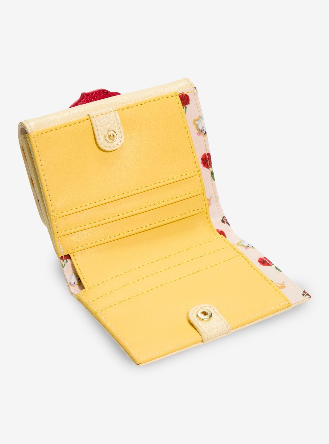 Loungefly Disney Beauty and The Beast Enchanted Rose Shimmer Wallet - BoxLunch Exclusive, , alternate