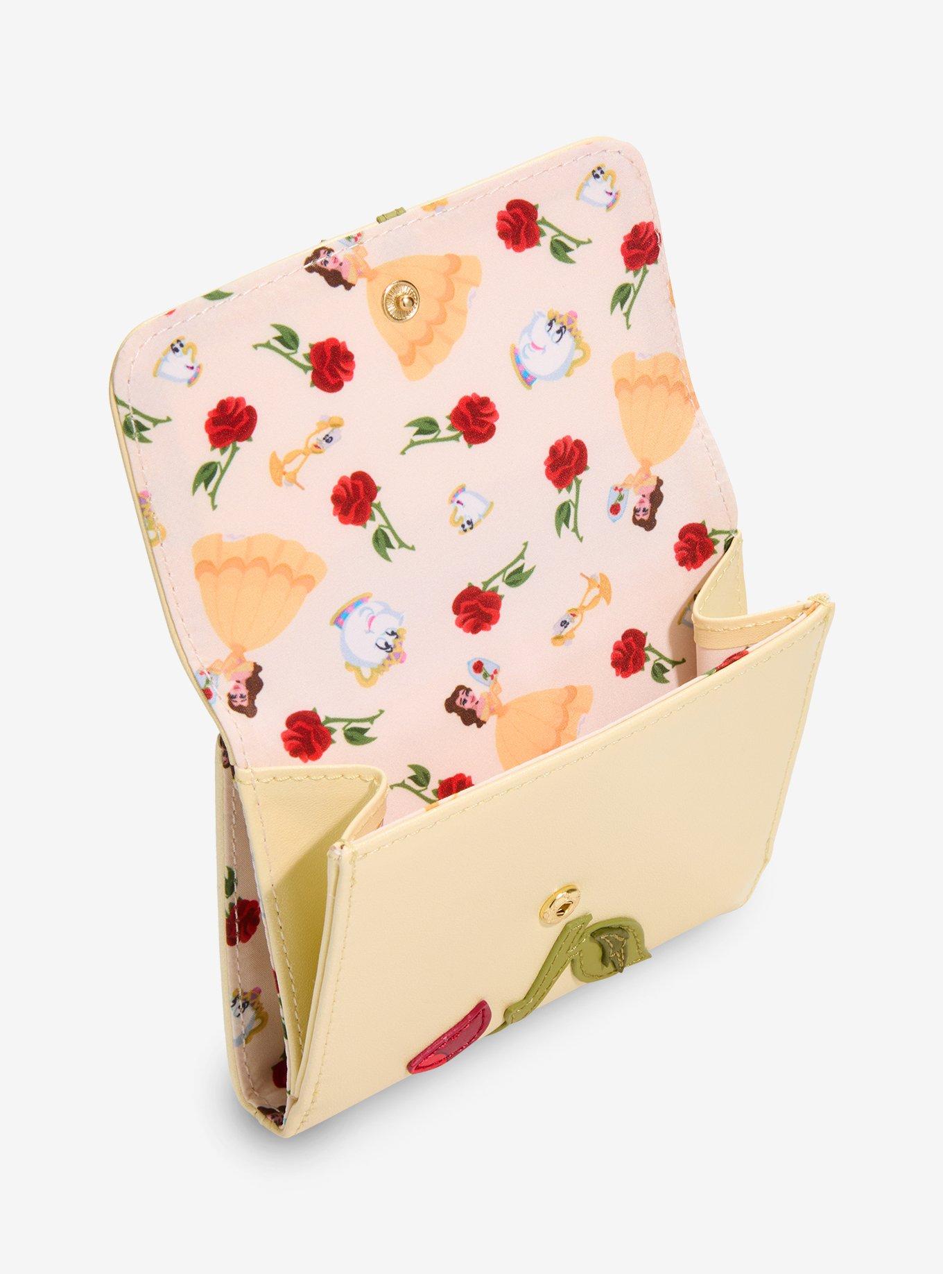 Loungefly Disney Beauty and The Beast Enchanted Rose Shimmer Wallet - BoxLunch Exclusive, , alternate