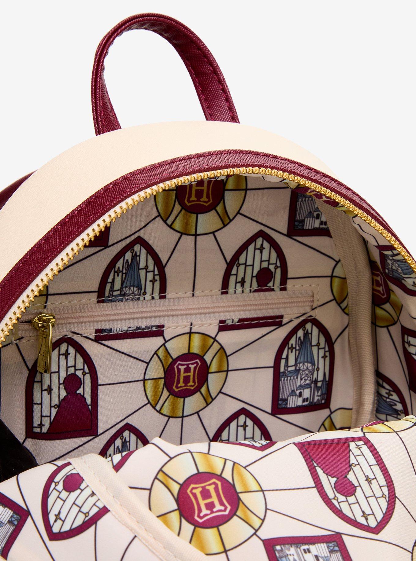 Loungefly Harry Potter Hedwig Stained Glass Window Mini Backpack - BoxLunch Exclusive, , alternate