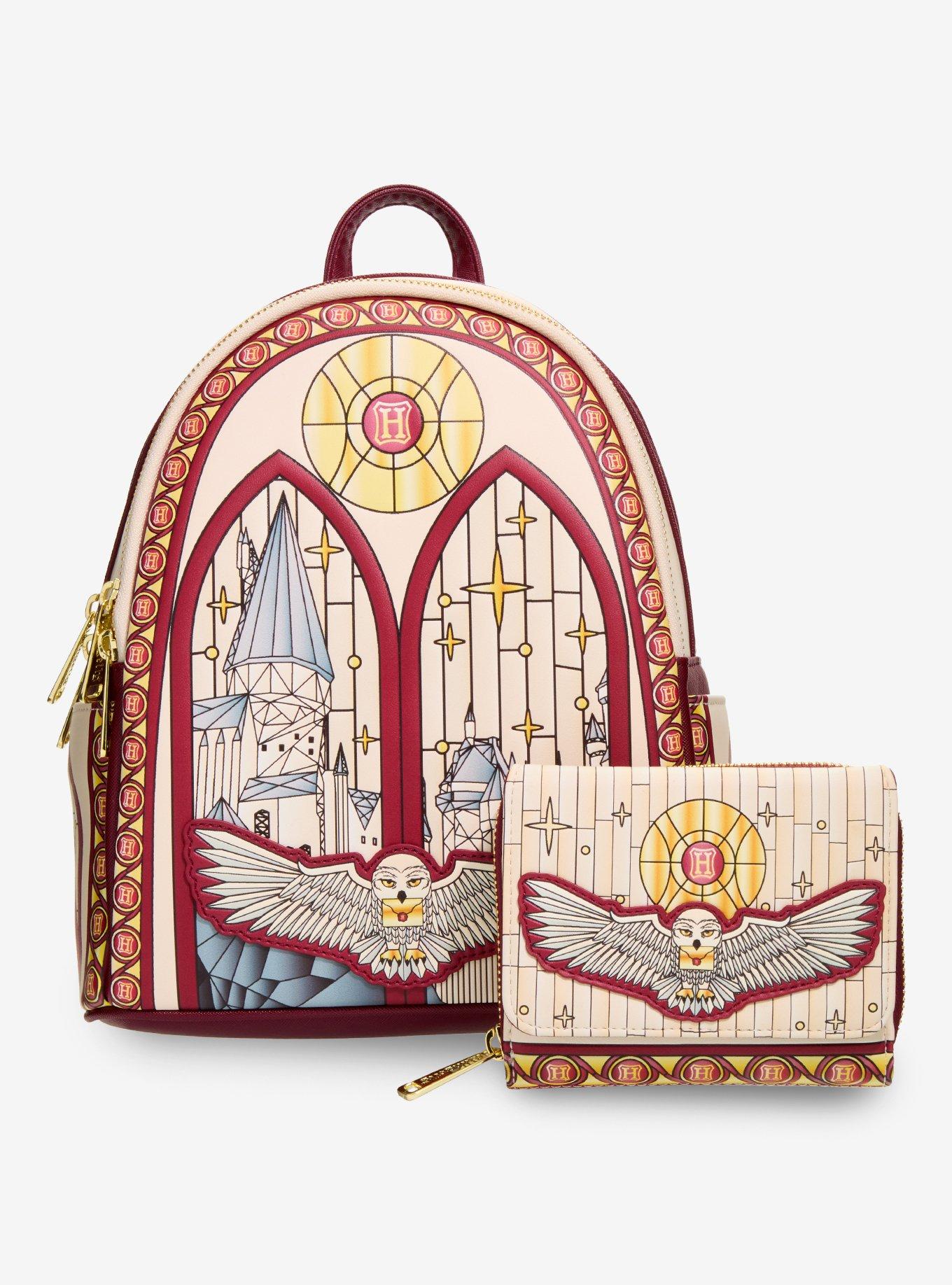 Loungefly Harry Potter Hedwig Stained Glass Window Mini Backpack - BoxLunch Exclusive, , alternate