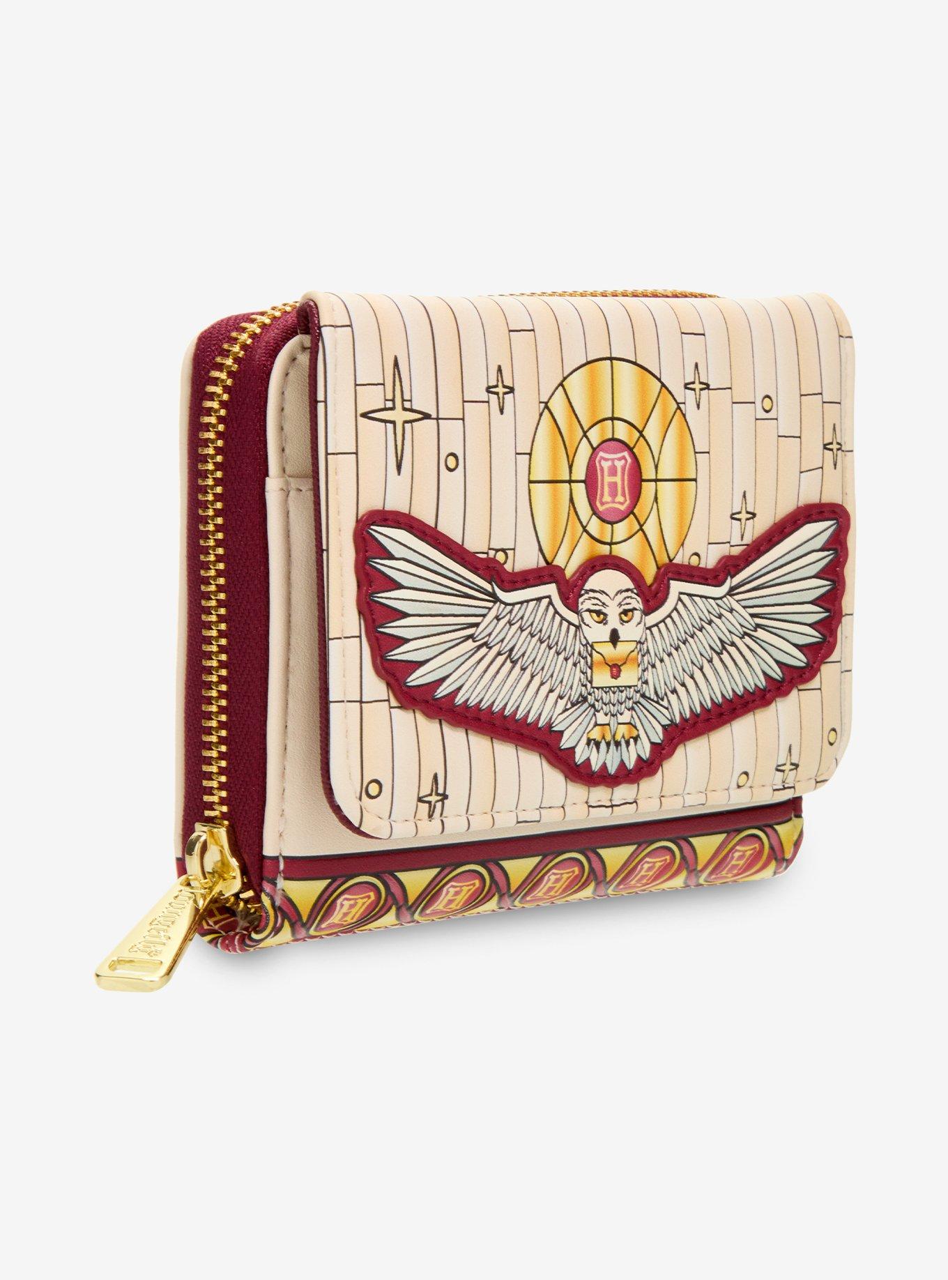 Loungefly Harry Potter Hedwig Stained Glass Wallet- BoxLunch Exclusive, , hi-res