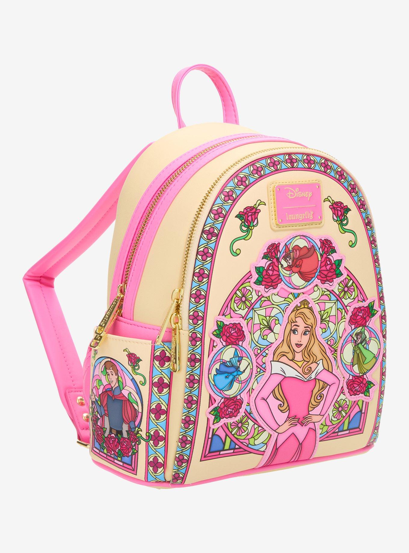 Loungefly Disney Sleeping Beauty Aurora Stained Glass Portrait Mini Backpack - BoxLunch Exclusive, , hi-res