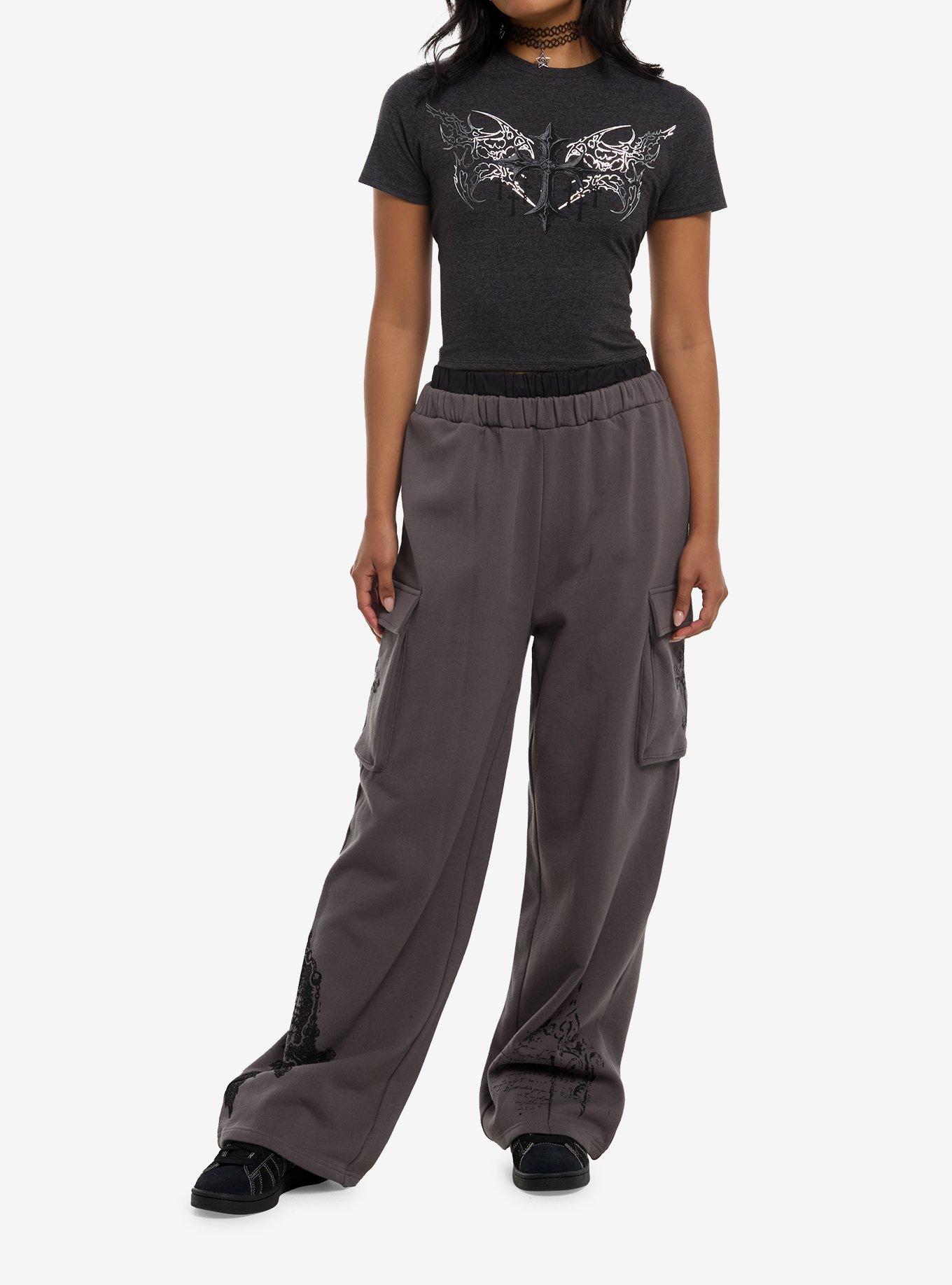 Social Collision Cyber Sigil Winged Cross Girls Baby T-Shirt, , hi-res