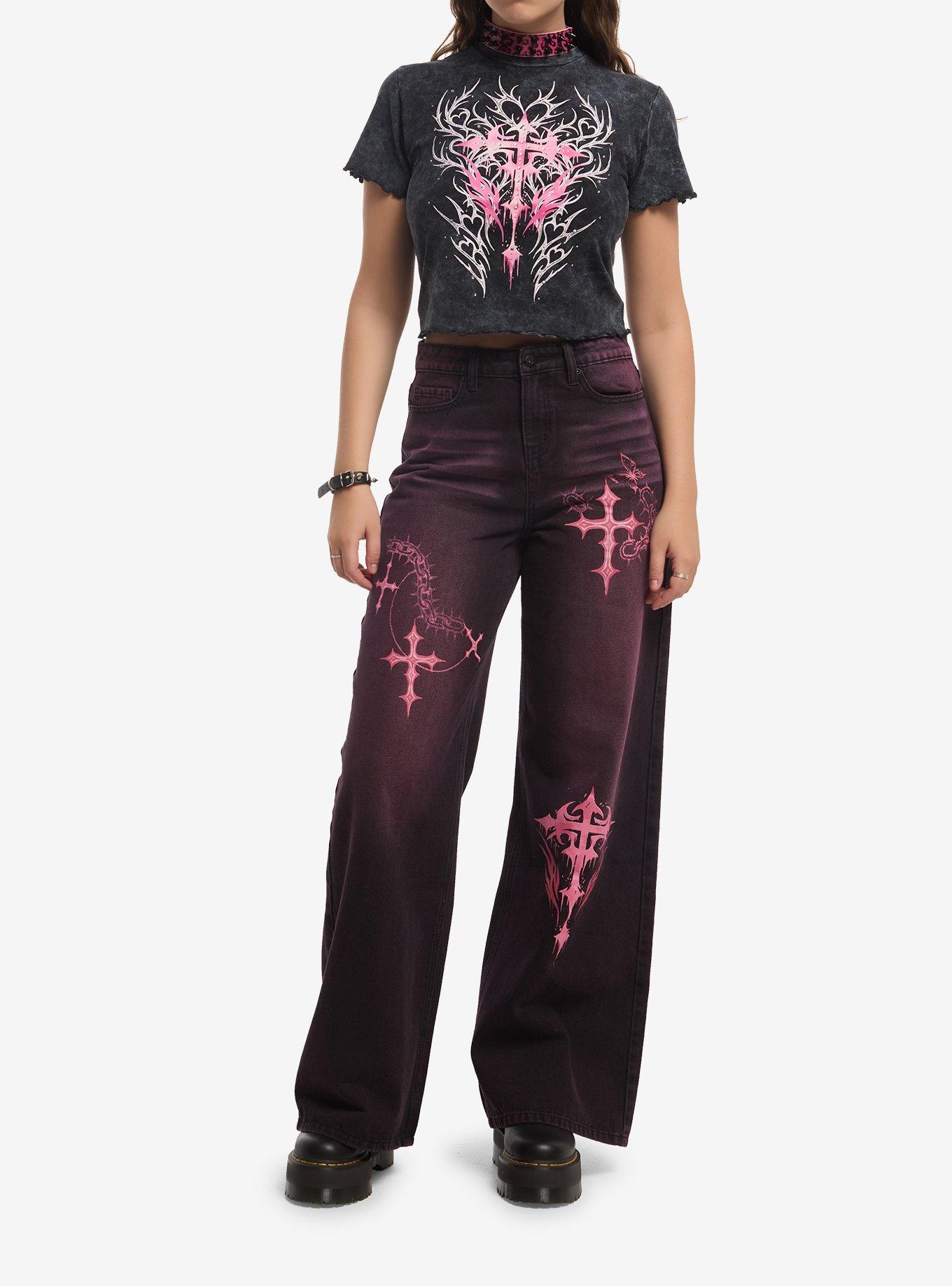 Sweet Society Pink Cyber Cross Girls Baby T-Shirt, , hi-res