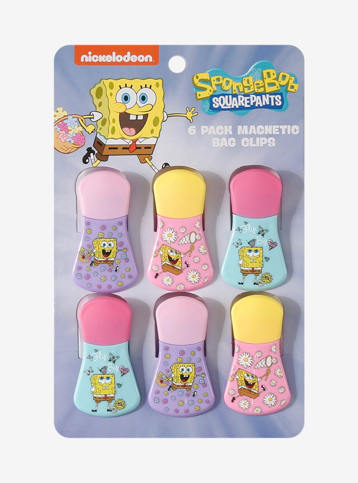 SpongeBob SquarePants Floral Magnetic Bag Clip Set, , hi-res