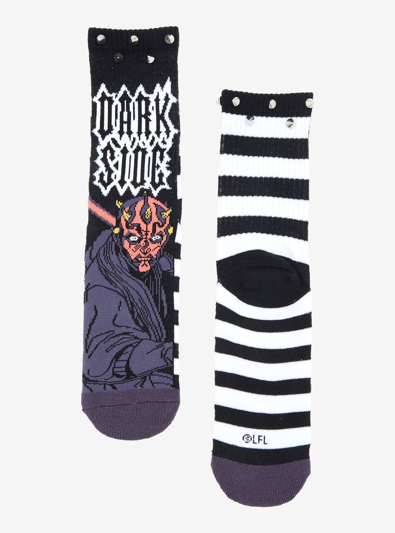 Star Wars Darth Maul Stud Crew Socks, , hi-res
