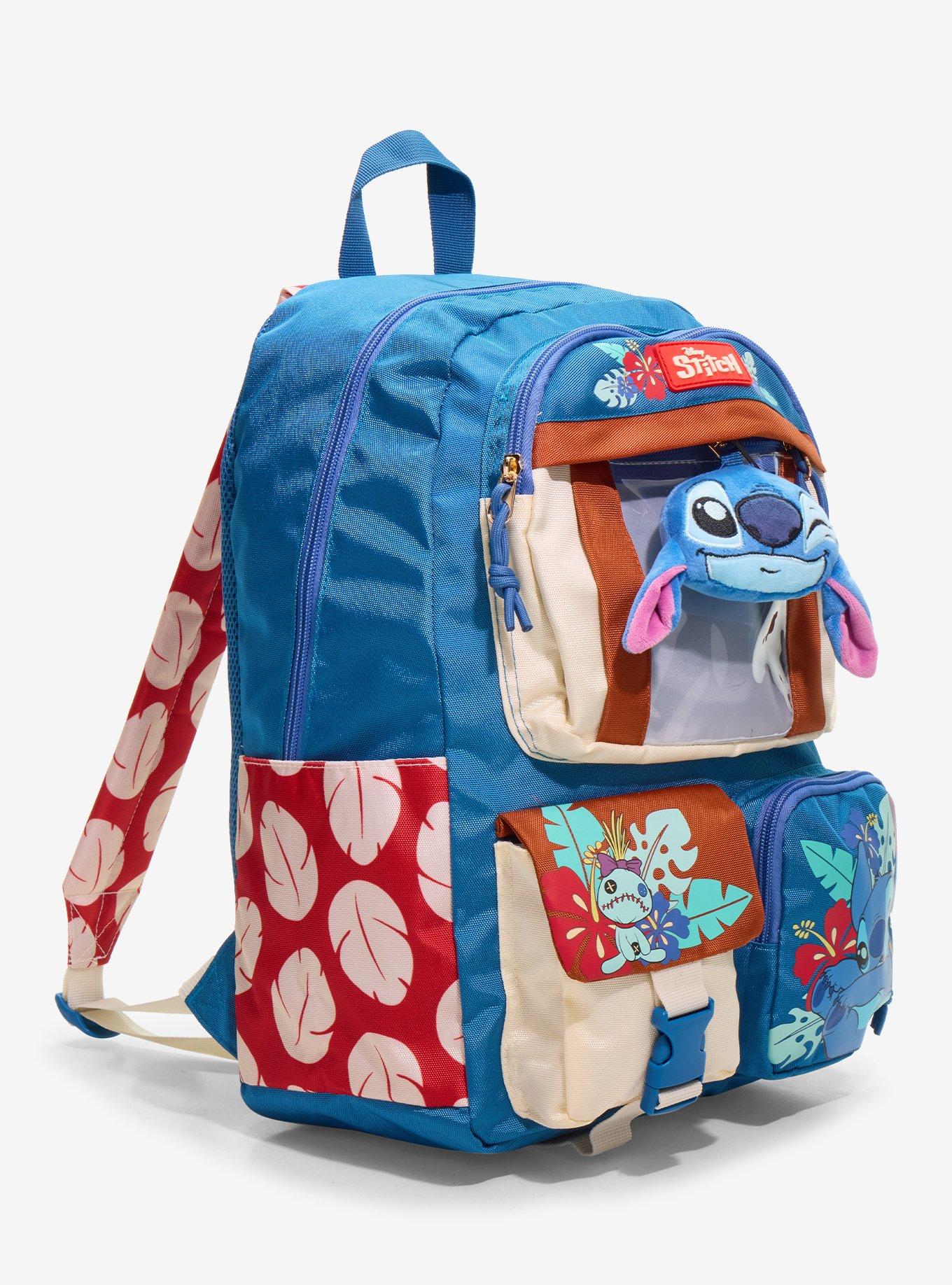 Stitch Multi Pocket Plush Backpack, , hi-res