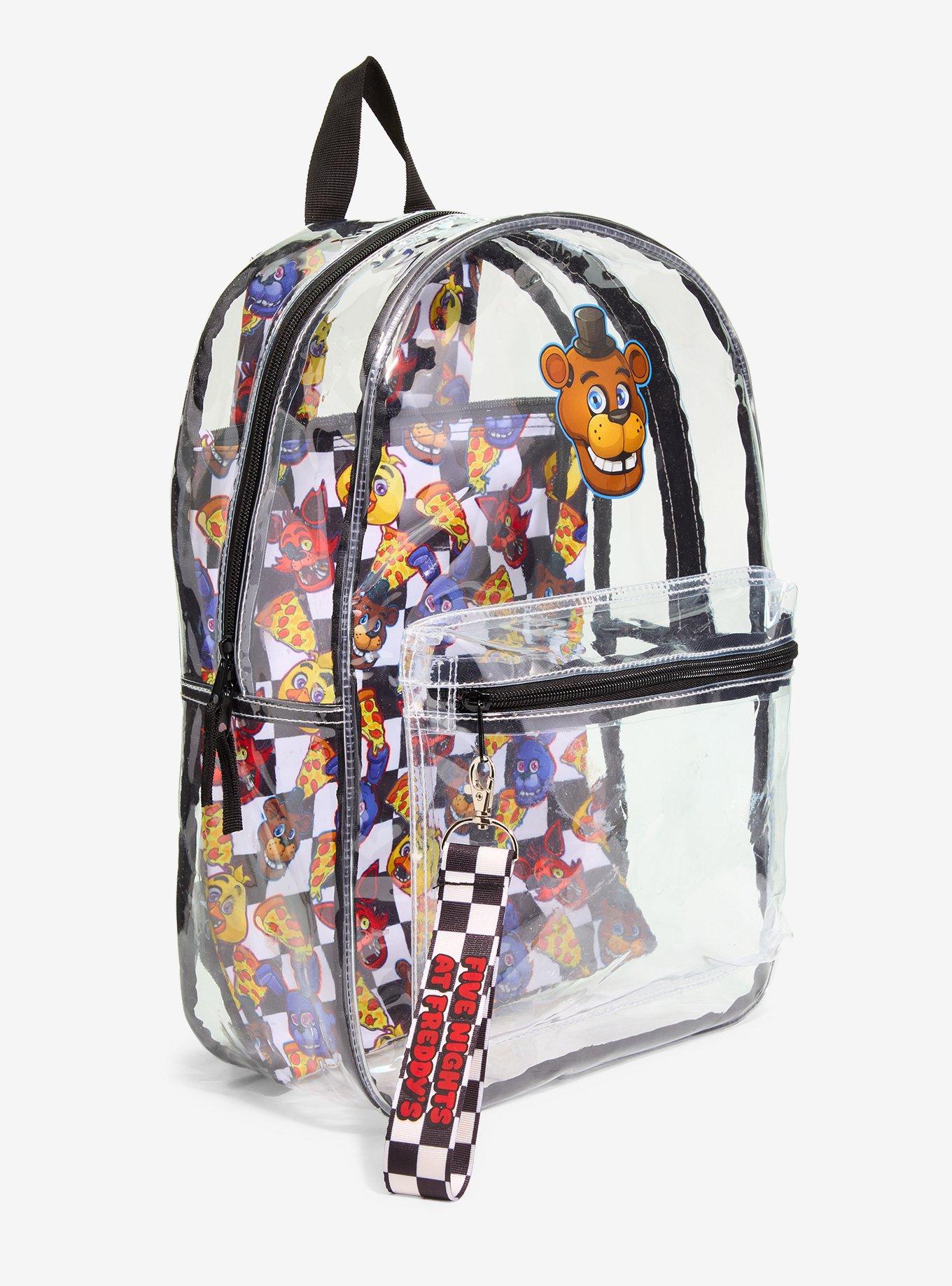 Five Nights At Freddy's Clear Backpack, , alternate - view 3