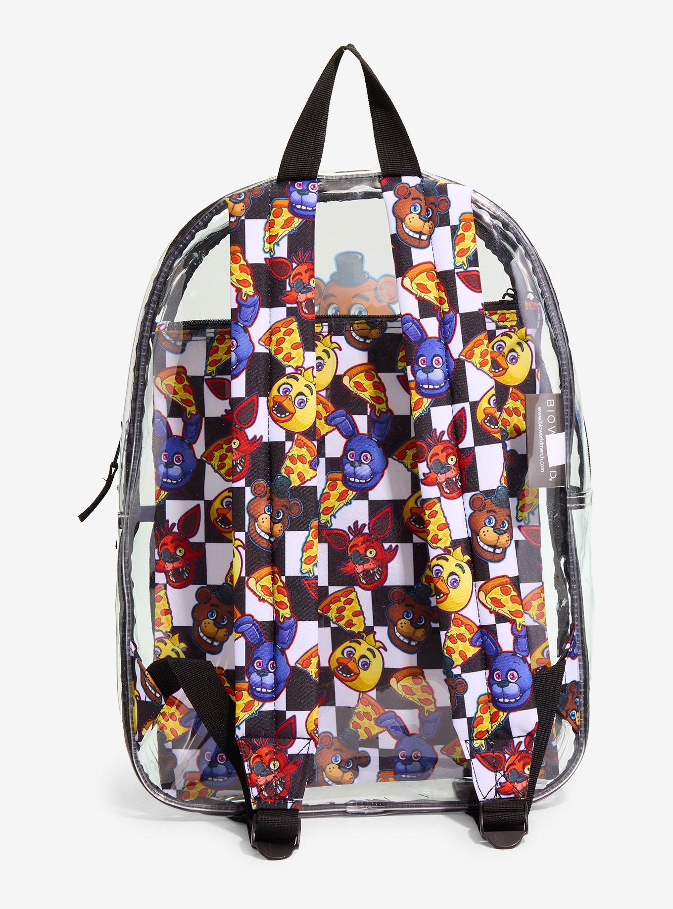 Five Nights At Freddy's Clear Backpack, , alternate - view 4