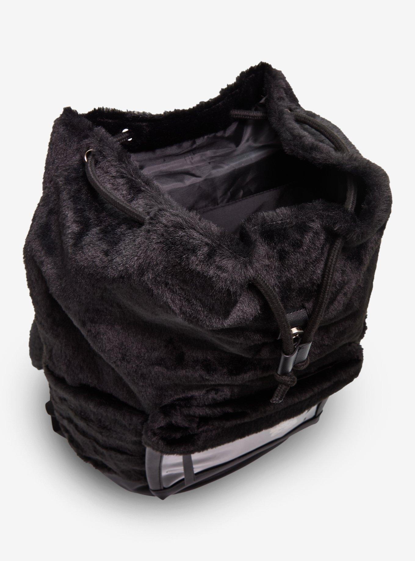 Black Bunny Ribbon Trinket Display Backpack, , alternate