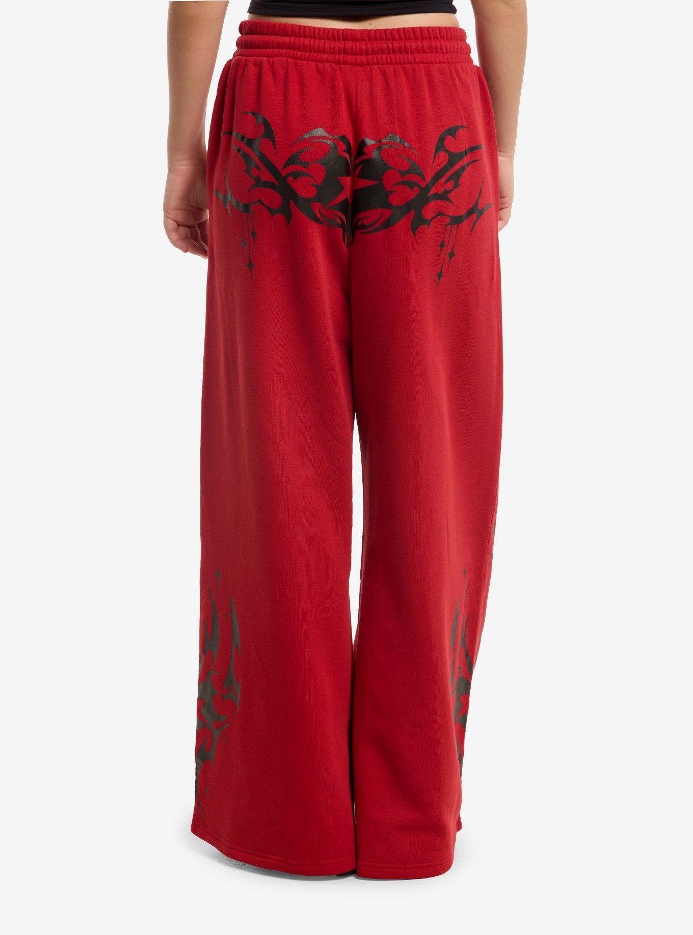 Red Star Cyber Sigil Wide Leg Sweatpants, MULTI, alternate - view 2