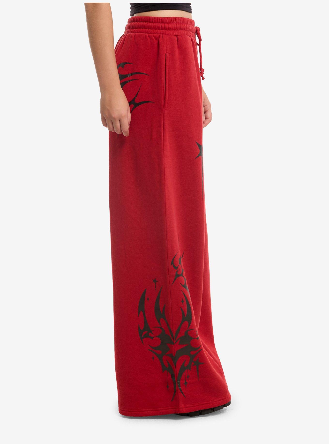 Red Star Cyber Sigil Wide Leg Sweatpants, MULTI, alternate - view 3