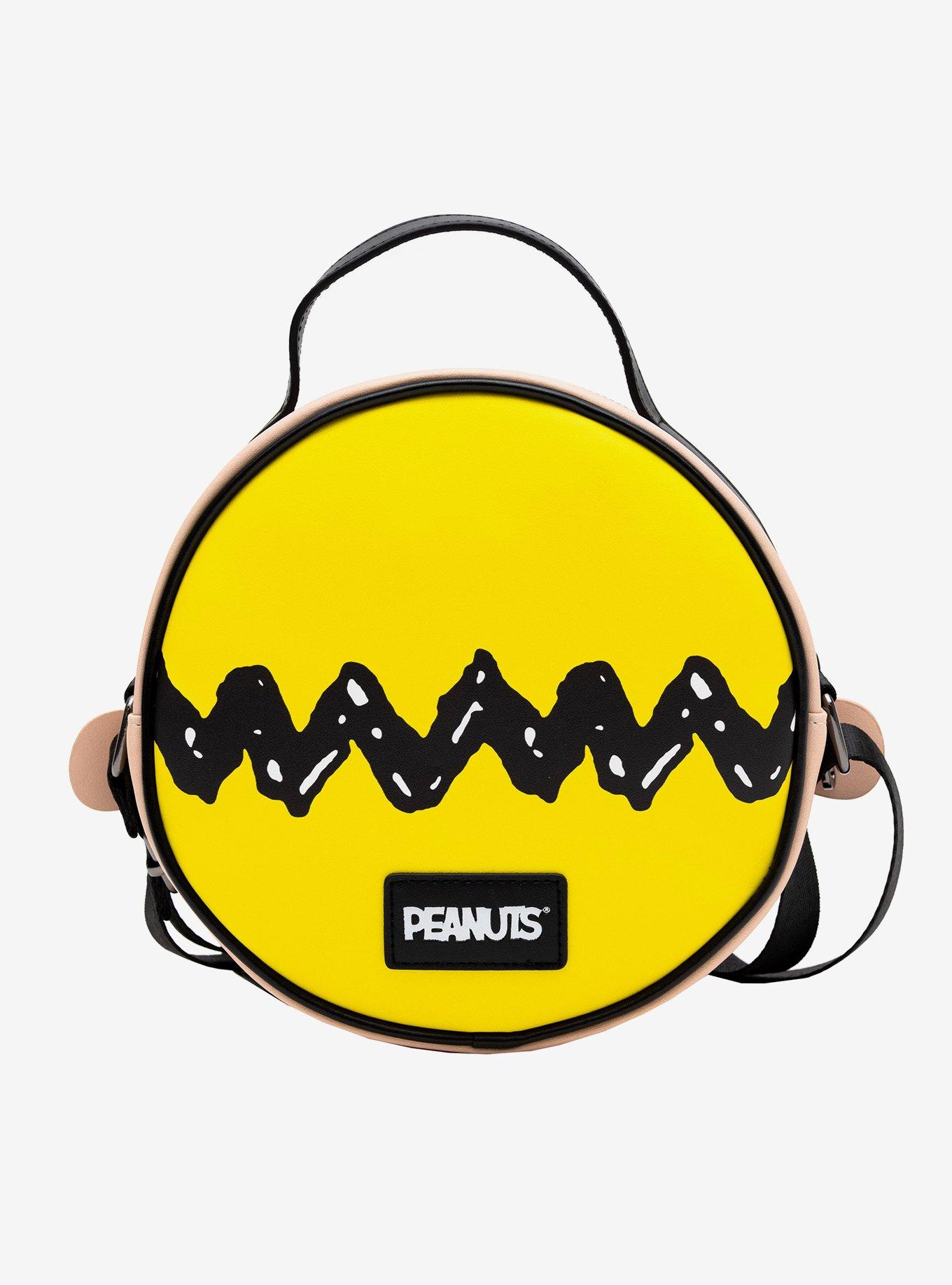 Peanuts Charlie Brown Smiling Face Character Close Up Crossbody Bag