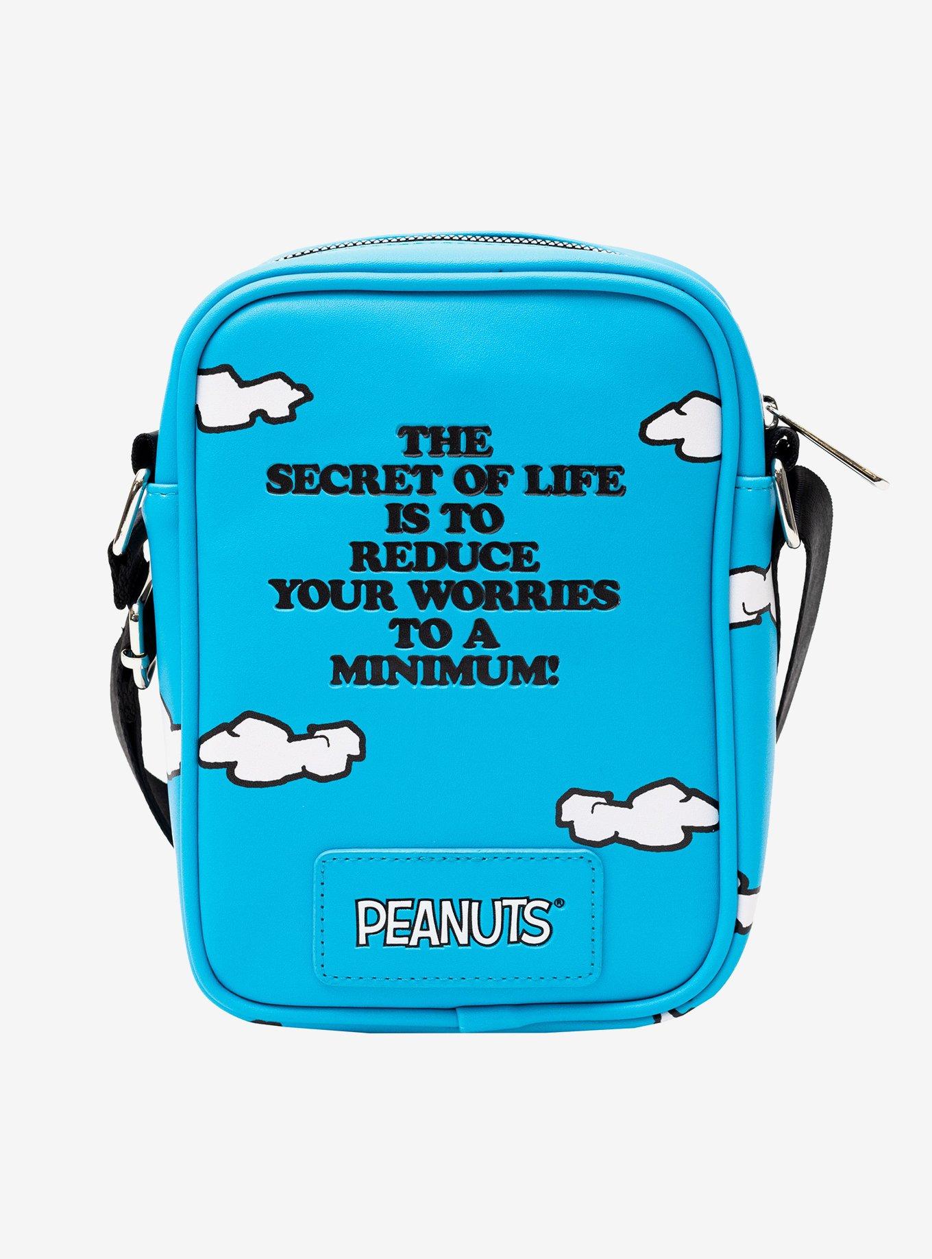 Peanuts The Secret of Life Snoopy and Woodstock Dog House Pose Crossbody Bag, , hi-res