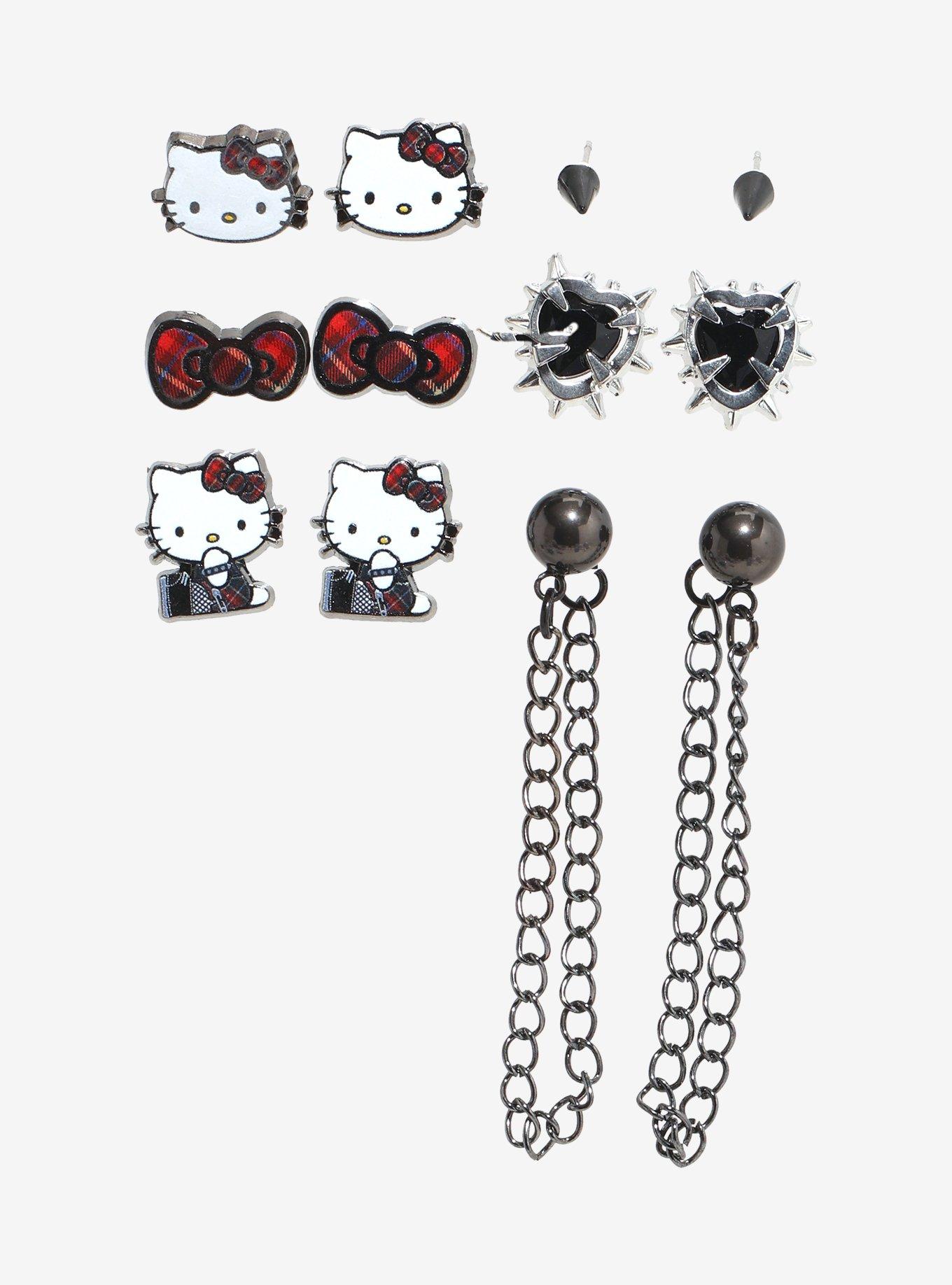 Hello Kitty Punk Earring Set, , hi-res