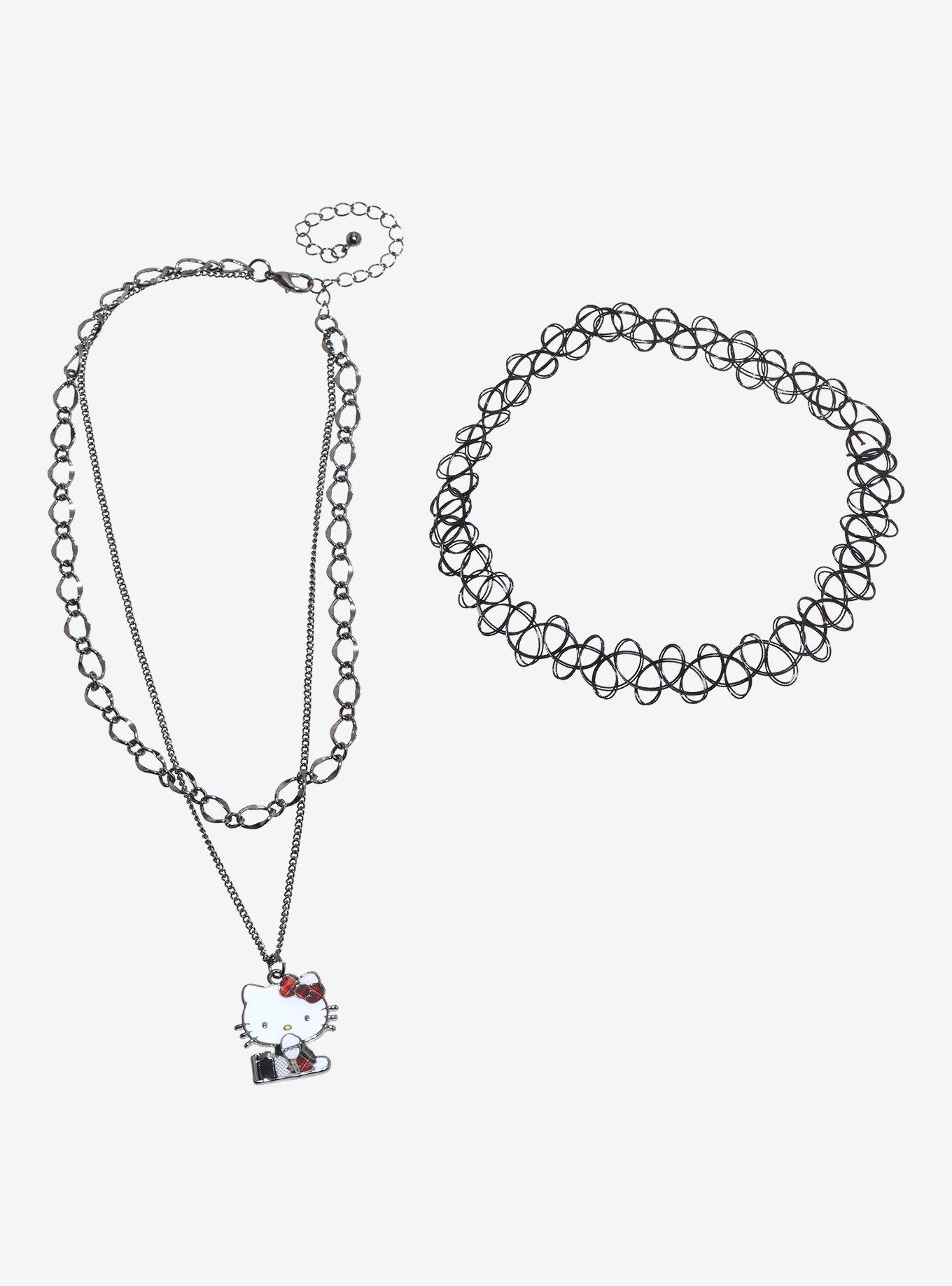 Hello Kitty Punk Necklace Set, , hi-res