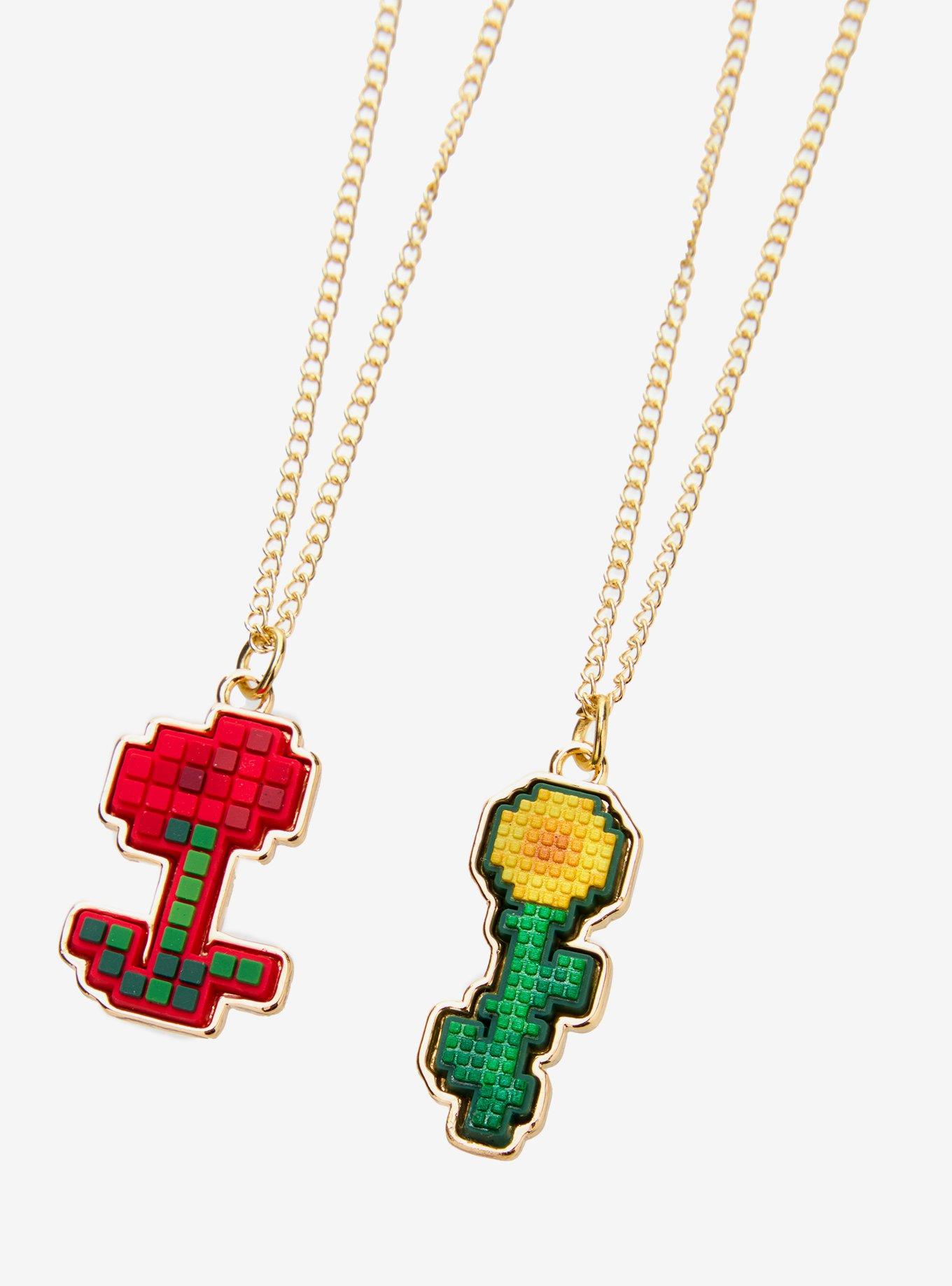 Minecraft Flower Best Friend Necklace Set, , alternate - view 3