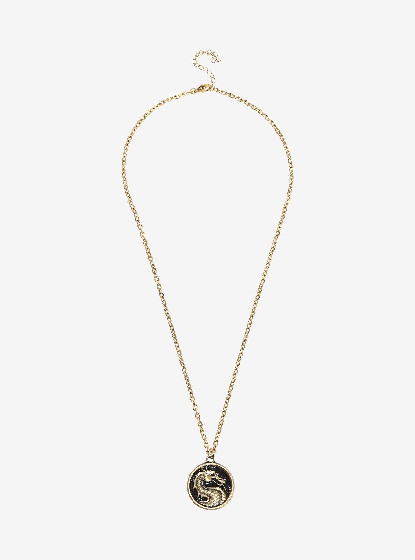 Mortal Kombat Logo Pendant Necklace, , hi-res