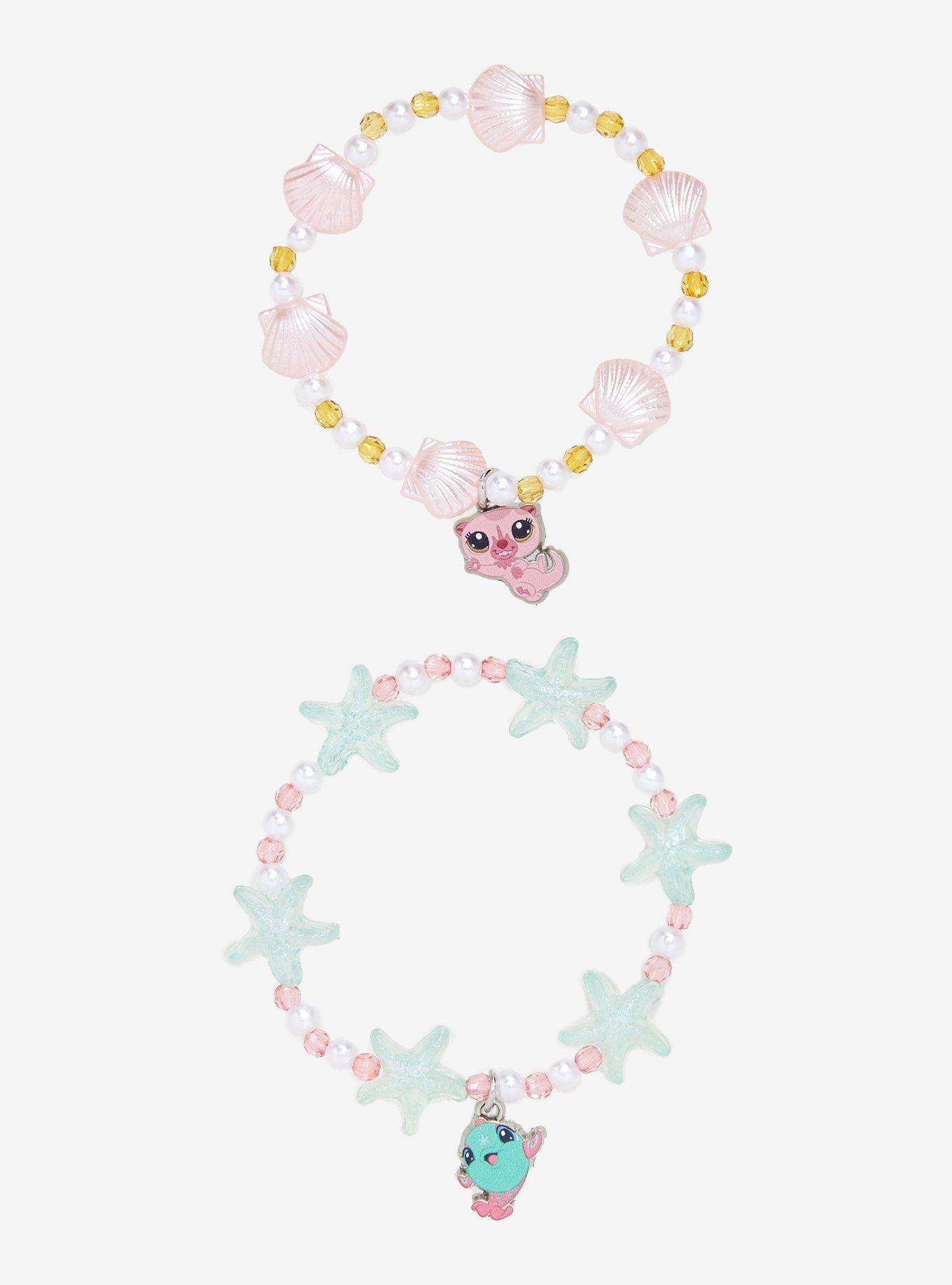 Littlest Pet Shop Otter & Dolphin Best Friend Bead Bracelet Set, , hi-res