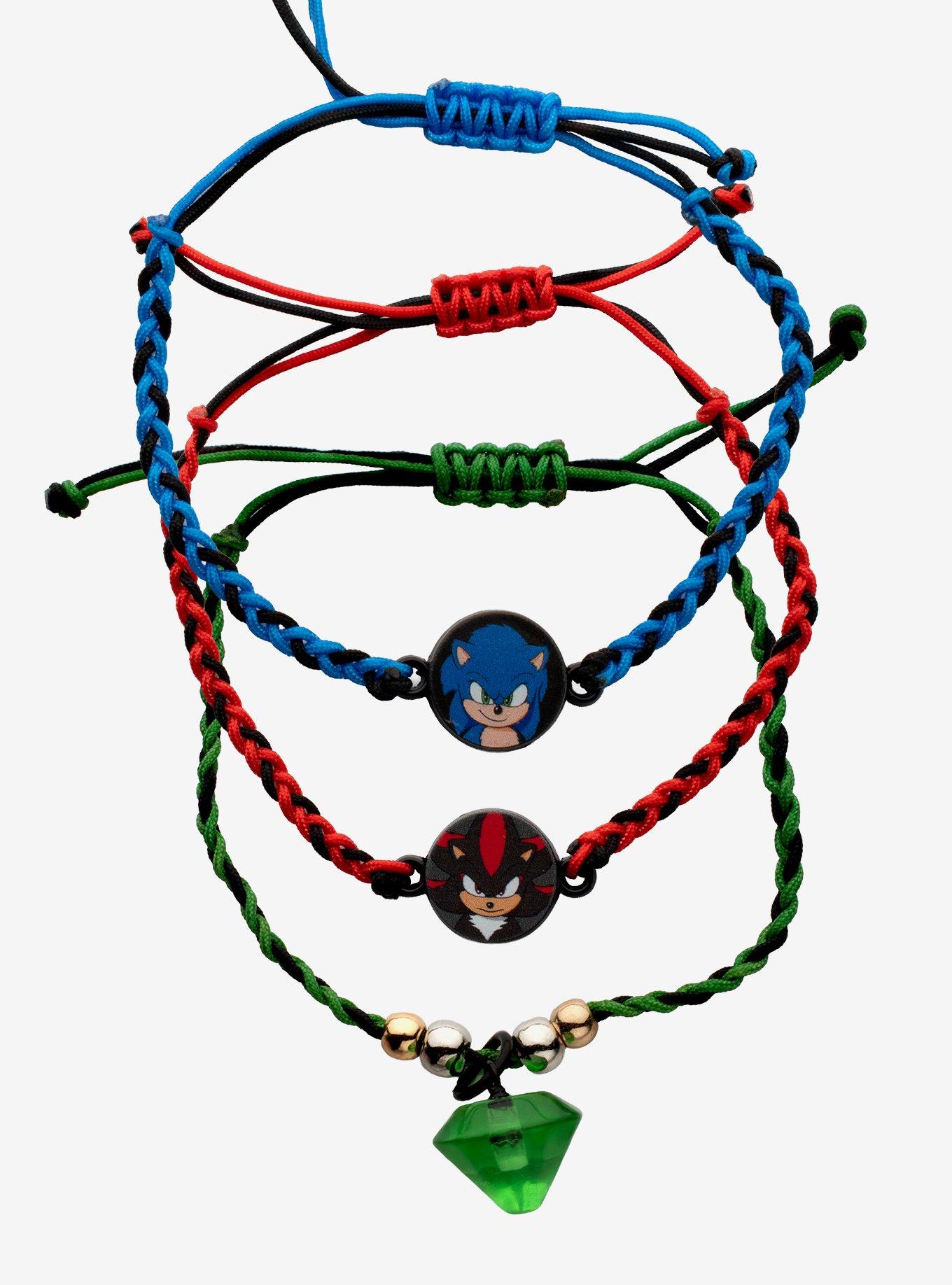 Sonic The Hedgehog 3 Duo & Emerald Cord Bracelet Set, , hi-res