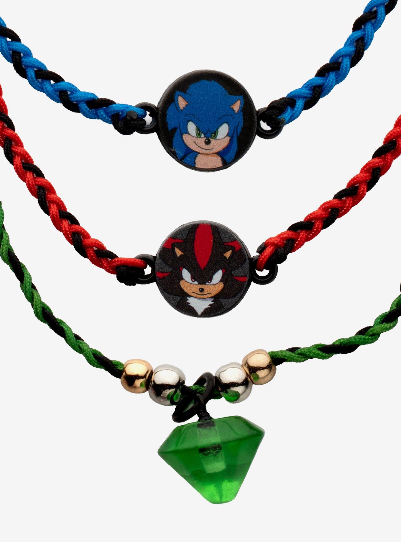 Sonic The Hedgehog 3 Duo & Emerald Cord Bracelet Set, , alternate