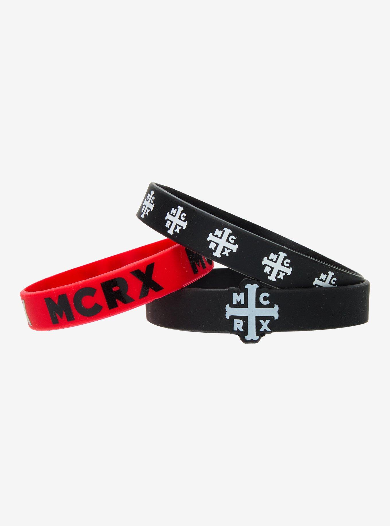 My Chemical Romance 10th Anniversary Logo Rubber Bracelet Set, , hi-res