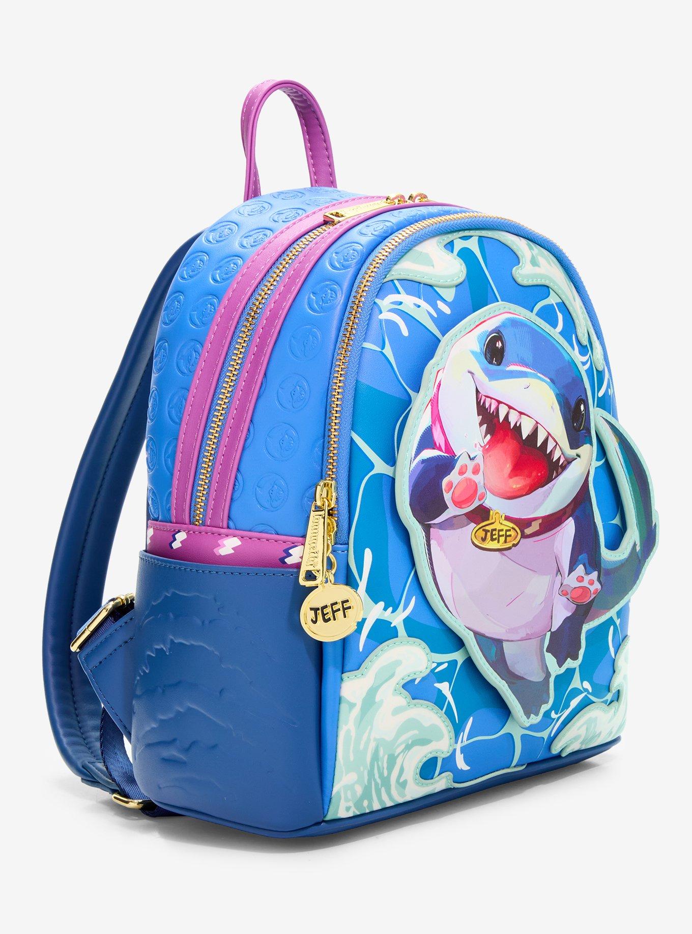 Loungefly Marvel Rivals Jeff the Land Shark Mini Backpack - BoxLunch Exclusive, , hi-res