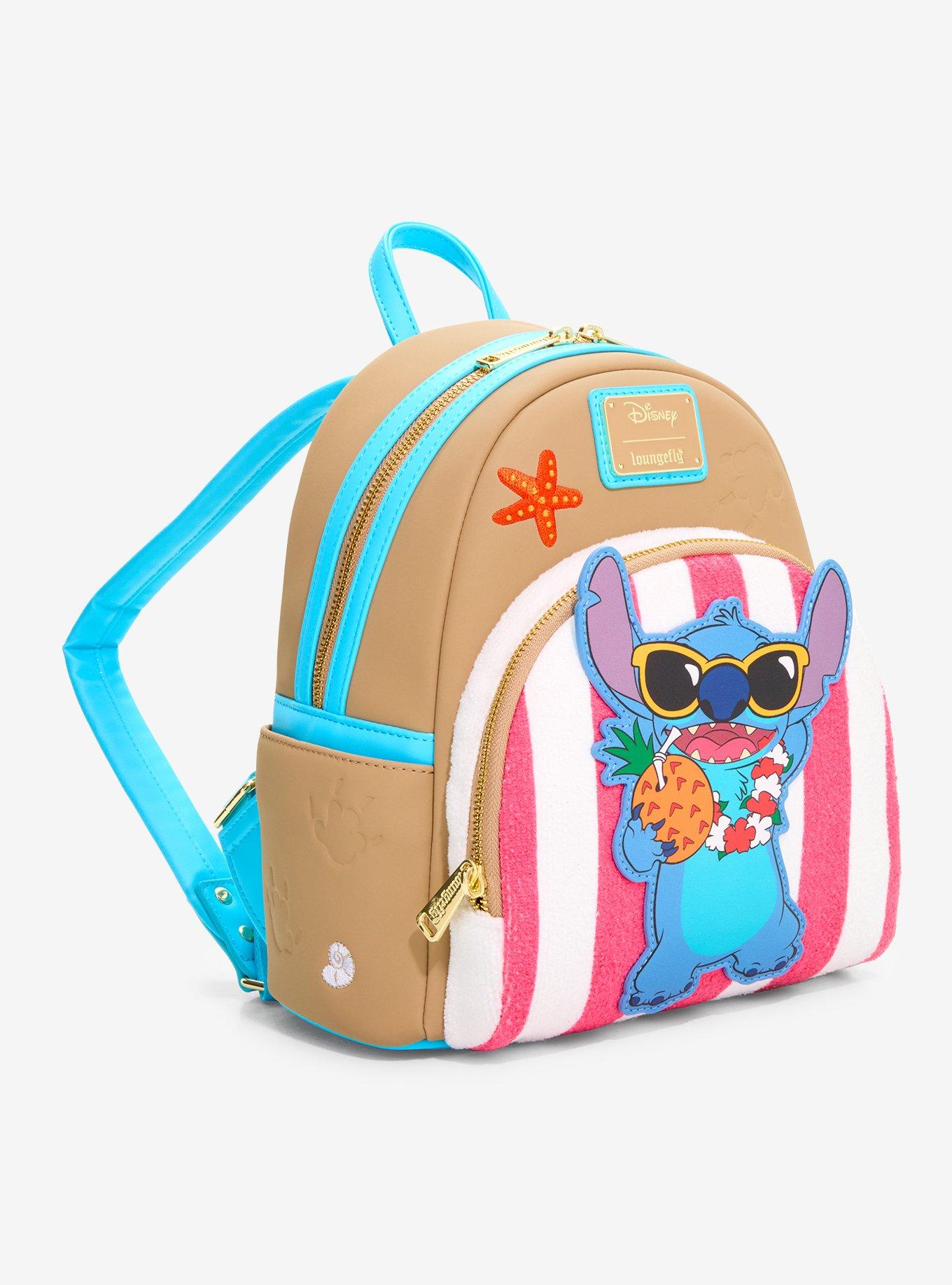 Loungefly Disney Lilo & Stitch Beach Towel Stitch Mini Backpack - BoxLunch Exclusive, , hi-res