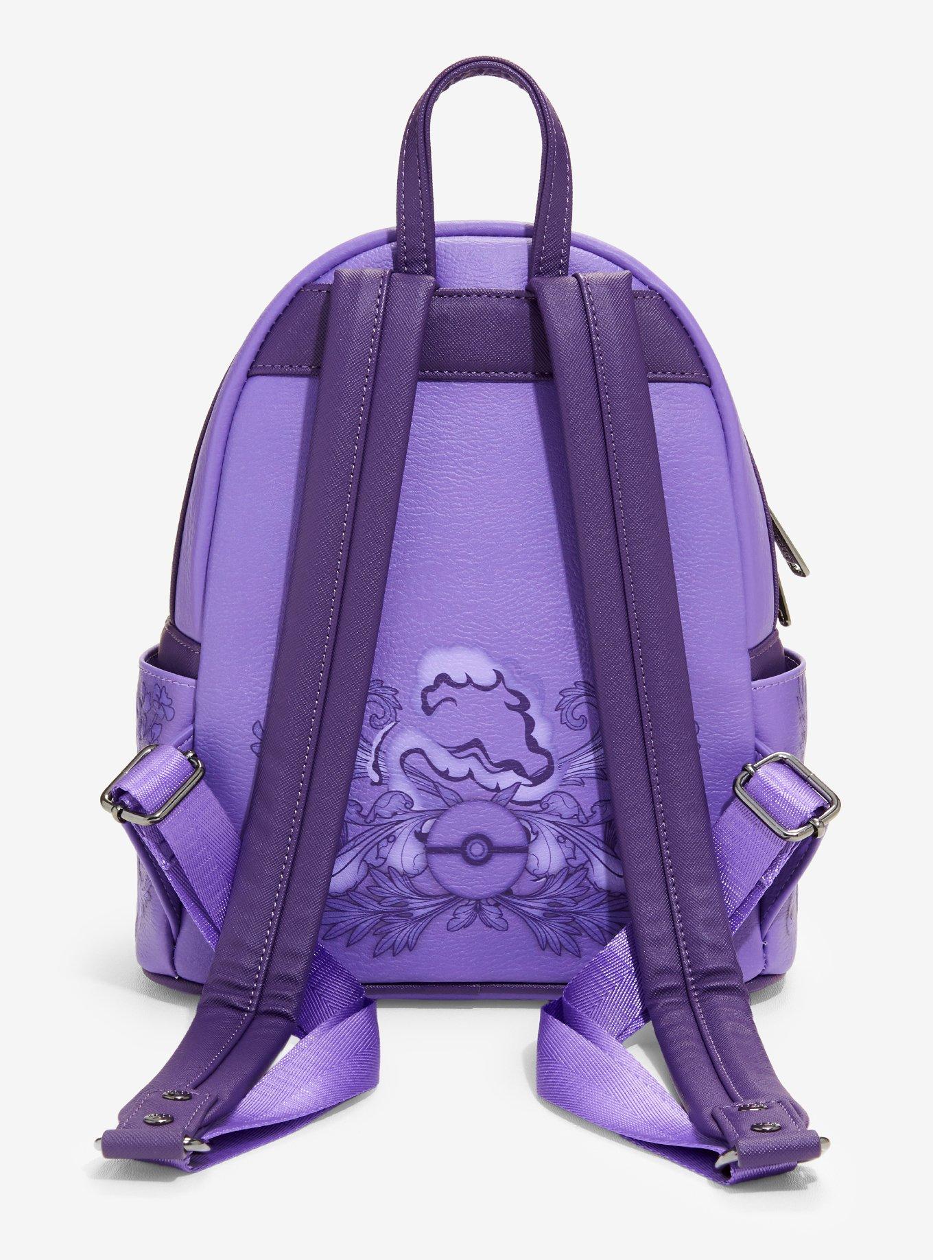 Loungefly Pok&eacute;mon Gengar Purple Floral Mini Backpack - BoxLunch Exclusive, , alternate - view 3