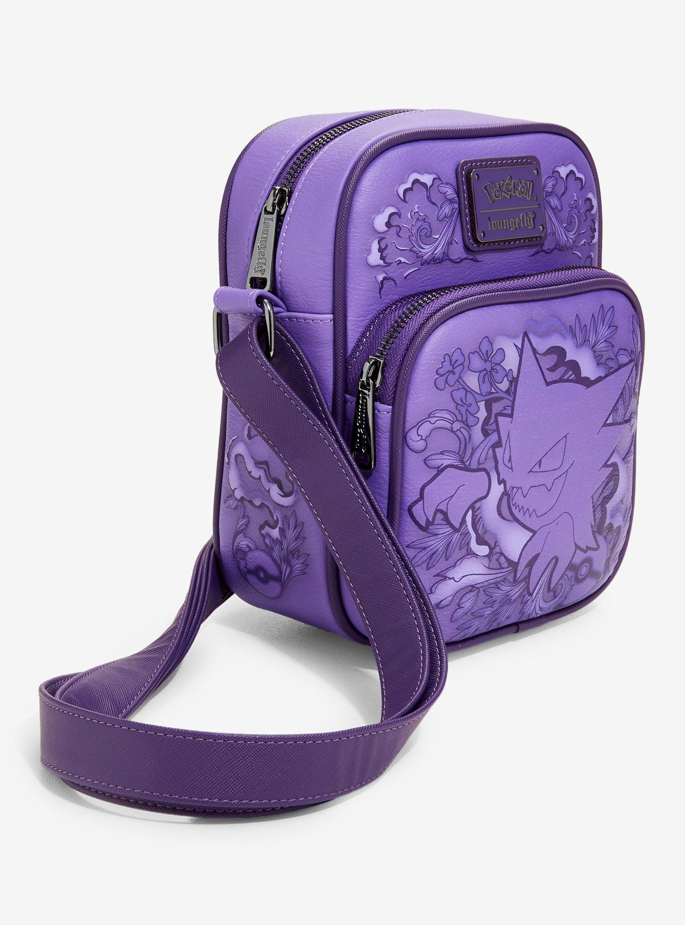 Loungefly Pok&eacute;mon Haunter Purple Floral Crossbody Bag - BoxLunch Exclusive, , hi-res