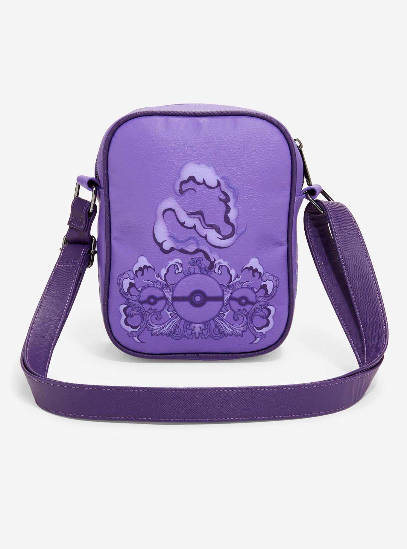 Loungefly Pok&eacute;mon Haunter Purple Floral Crossbody Bag - BoxLunch Exclusive, , alternate - view 3