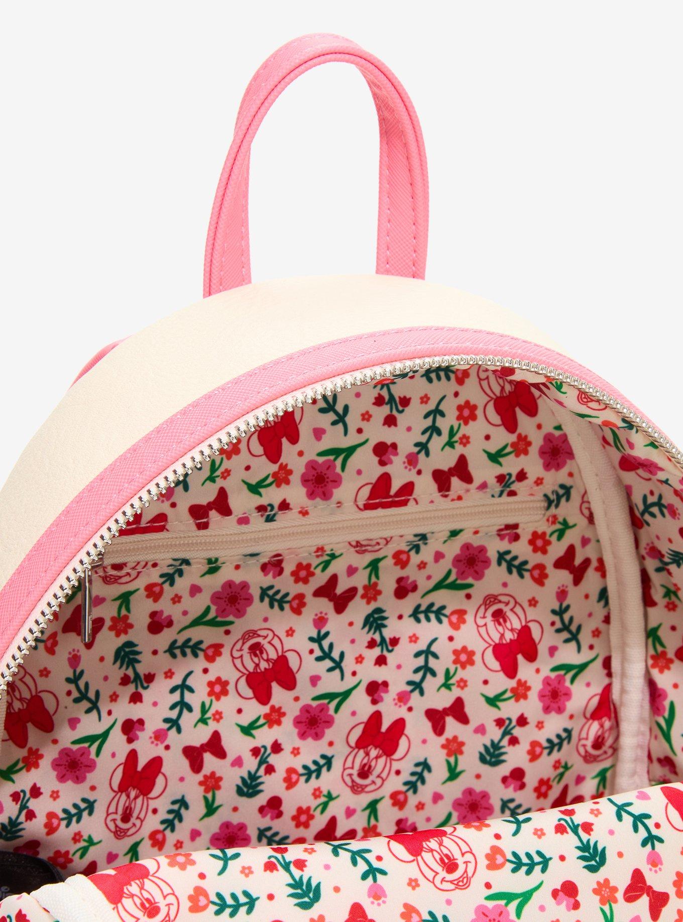 Loungefly Disney Minnie Mouse Floral Embroidered Mini Backpack - BoxLunch Exclusive, , alternate