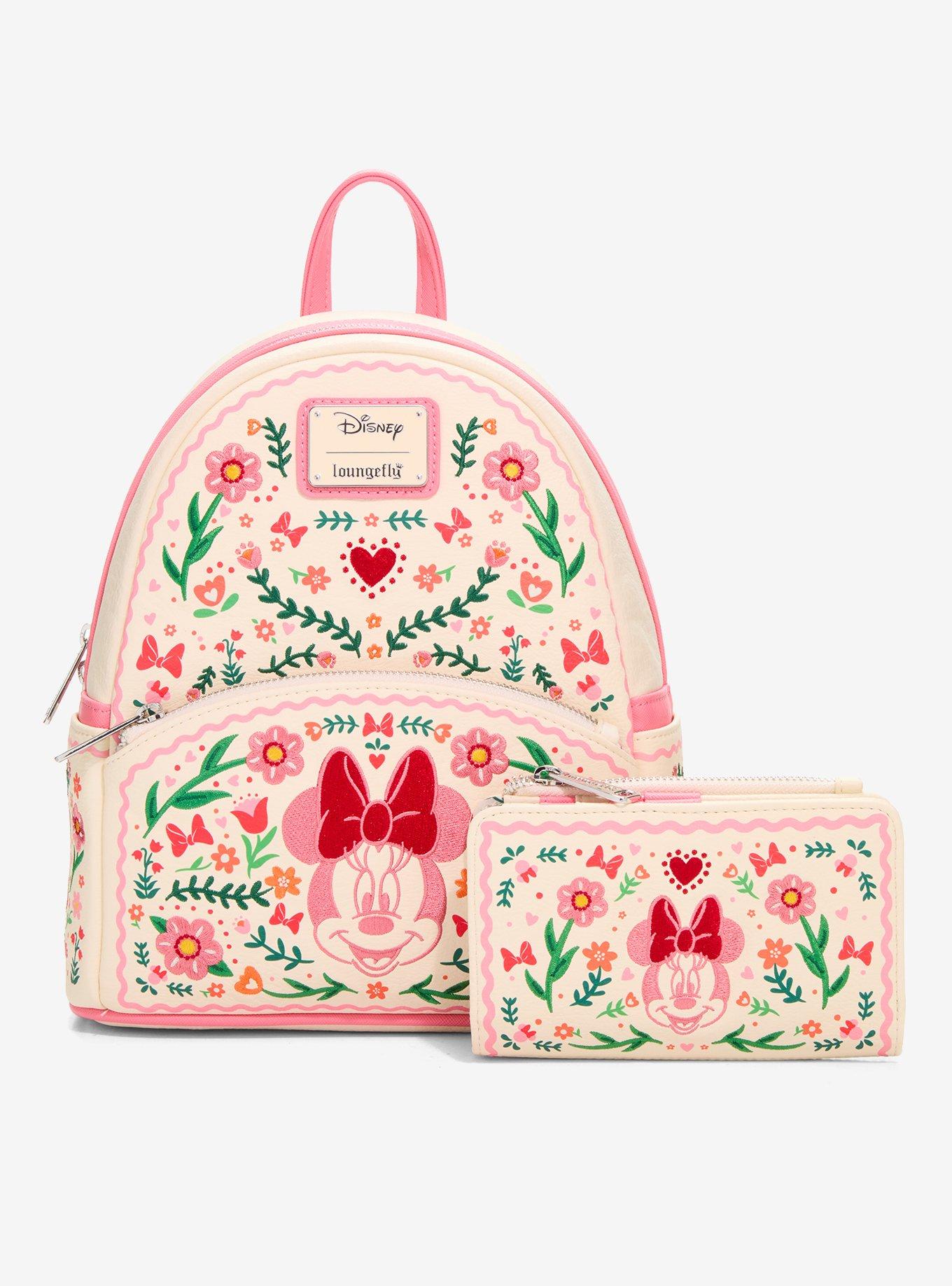 Loungefly Disney Minnie Mouse Floral Embroidered Wallet - BoxLunch Exclusive, , alternate