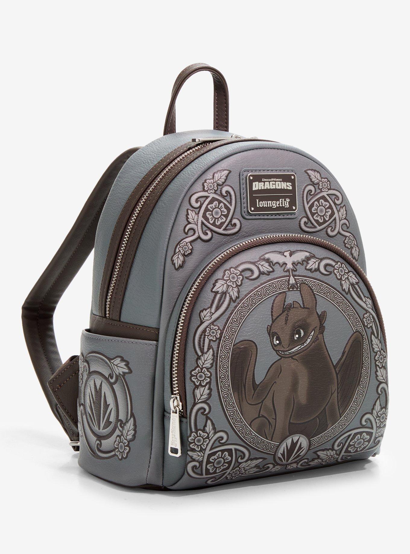 Loungefly DreamWorks How To Train Your Dragon Toothless Portrait Mini Backpack - BoxLunch Exclusive, , hi-res