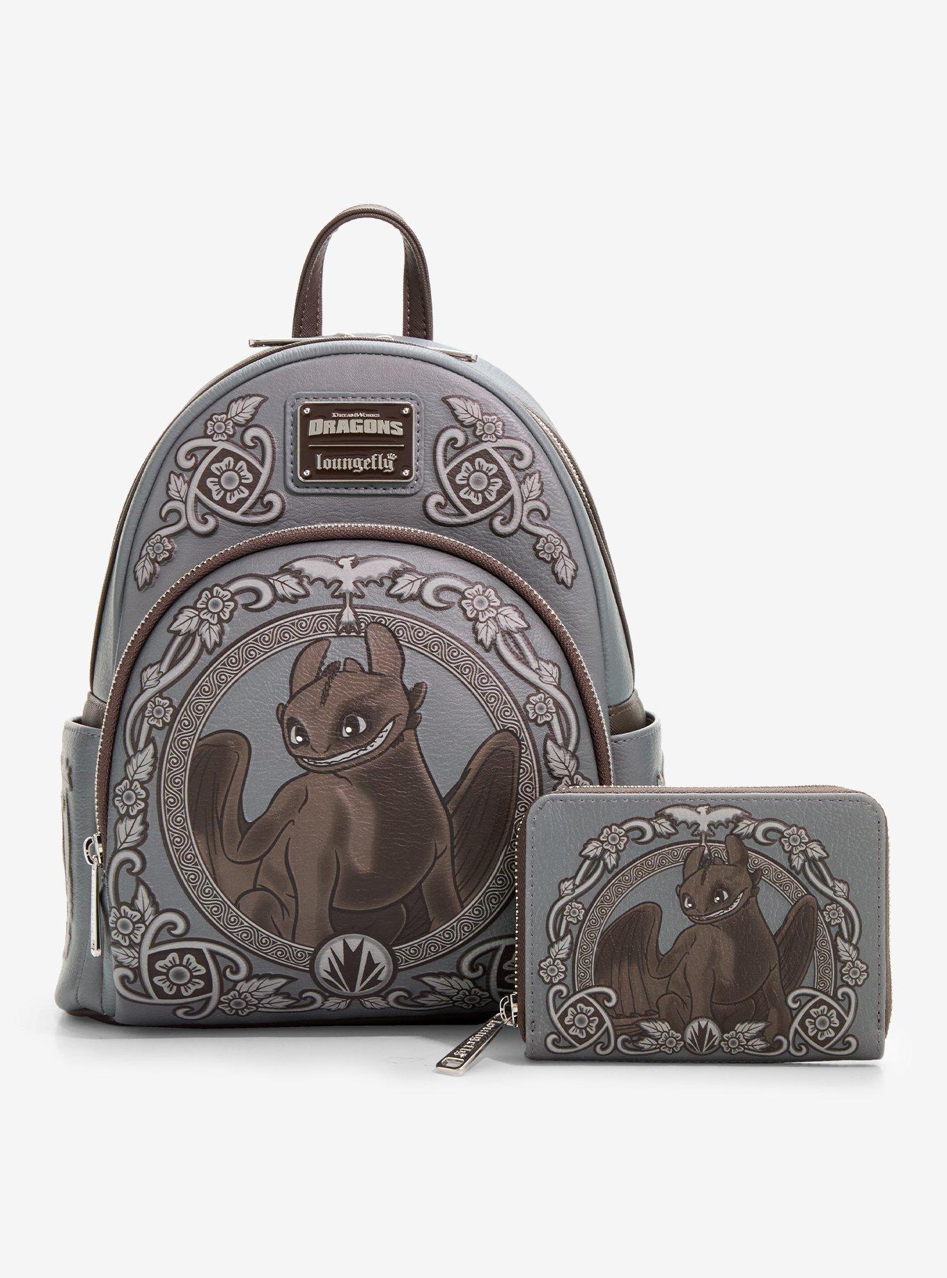 Loungefly DreamWorks How To Train Your Dragon Toothless Portrait Mini Backpack - BoxLunch Exclusive, , alternate
