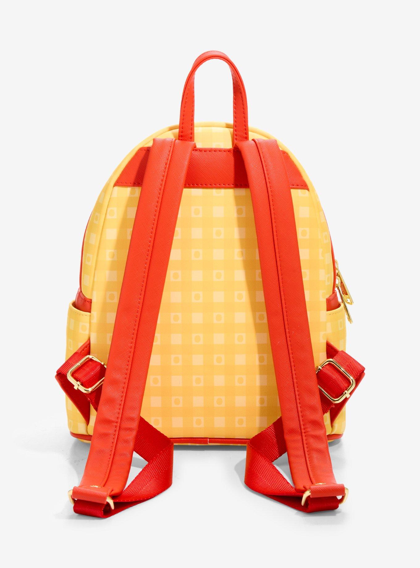 Loungefly Disney Winnie the Pooh Floral Gingham Mini Backpack