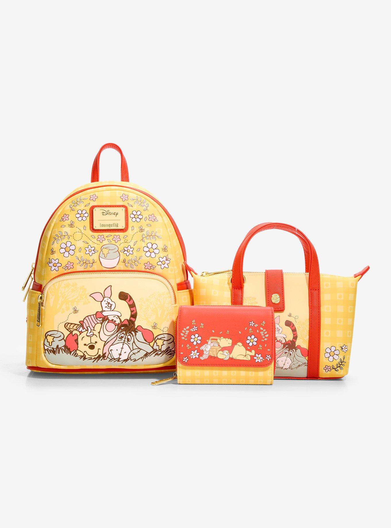 Loungefly Disney Winnie the Pooh Floral Gingham Mini Backpack